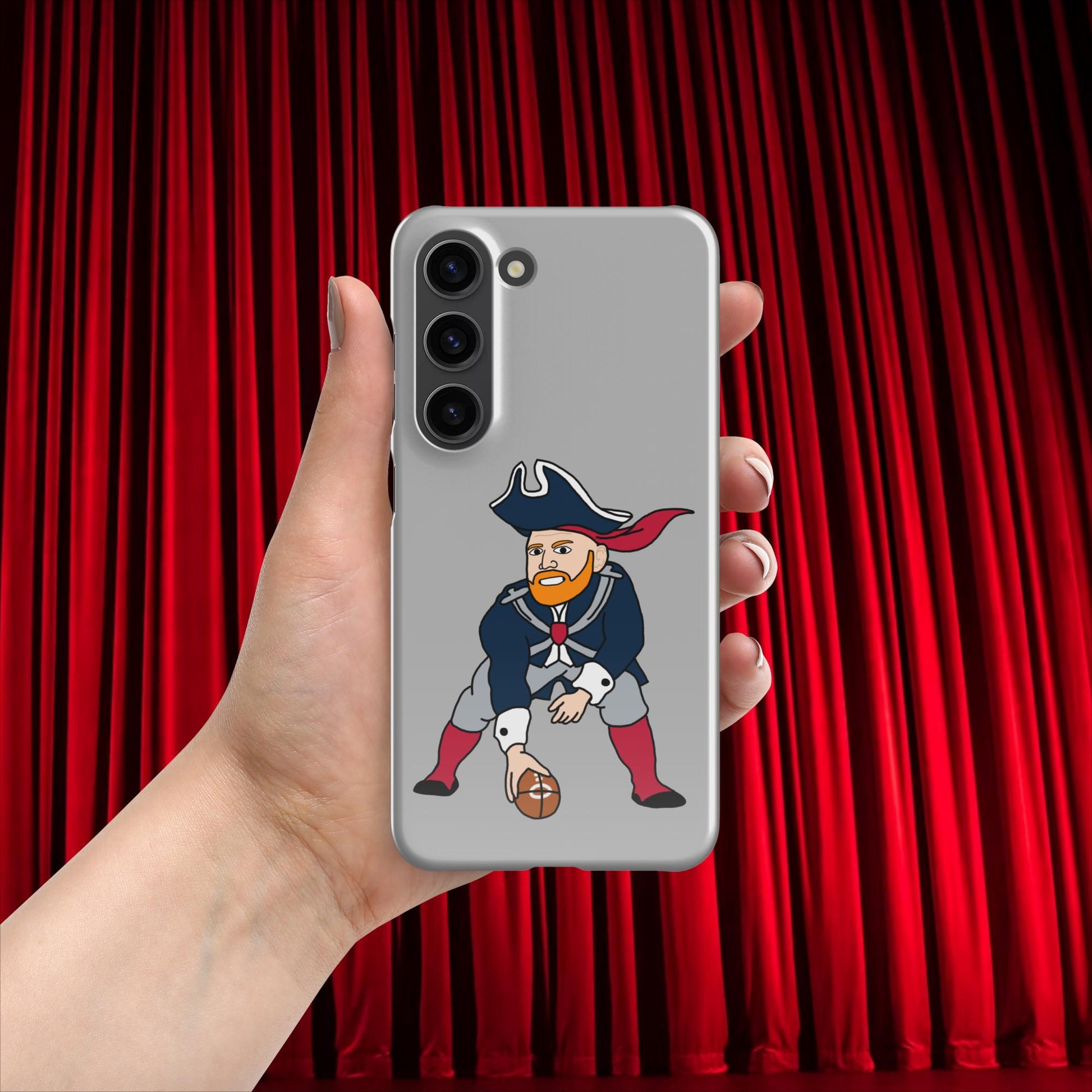 Bill Burrdy New England Patriots NFL Tom Brady Bill Burr Snap case for Samsung Glossy Samsung Galaxy S23 American Football Bill Burr Monday Morning Podcast New England Patriots NFL Podcasts Stand-up Comedy Next Cult Brand