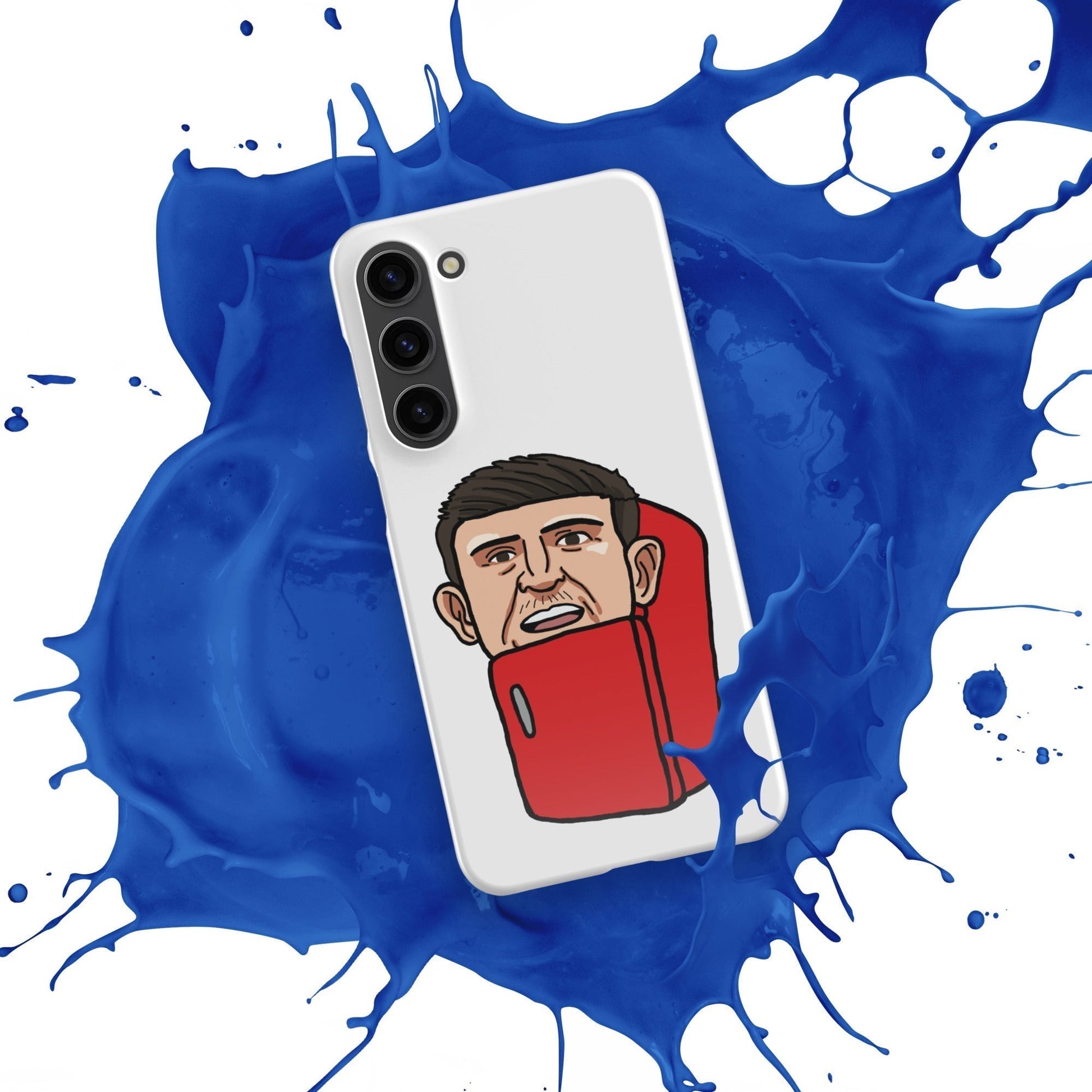 Harry ''The Fridge'' Maguire Snap Case for Samsung® Glossy Samsung Galaxy S23 Plus Mobile Phone Cases Football Harry Maguire Manchester United The Fridge Next Cult Brand