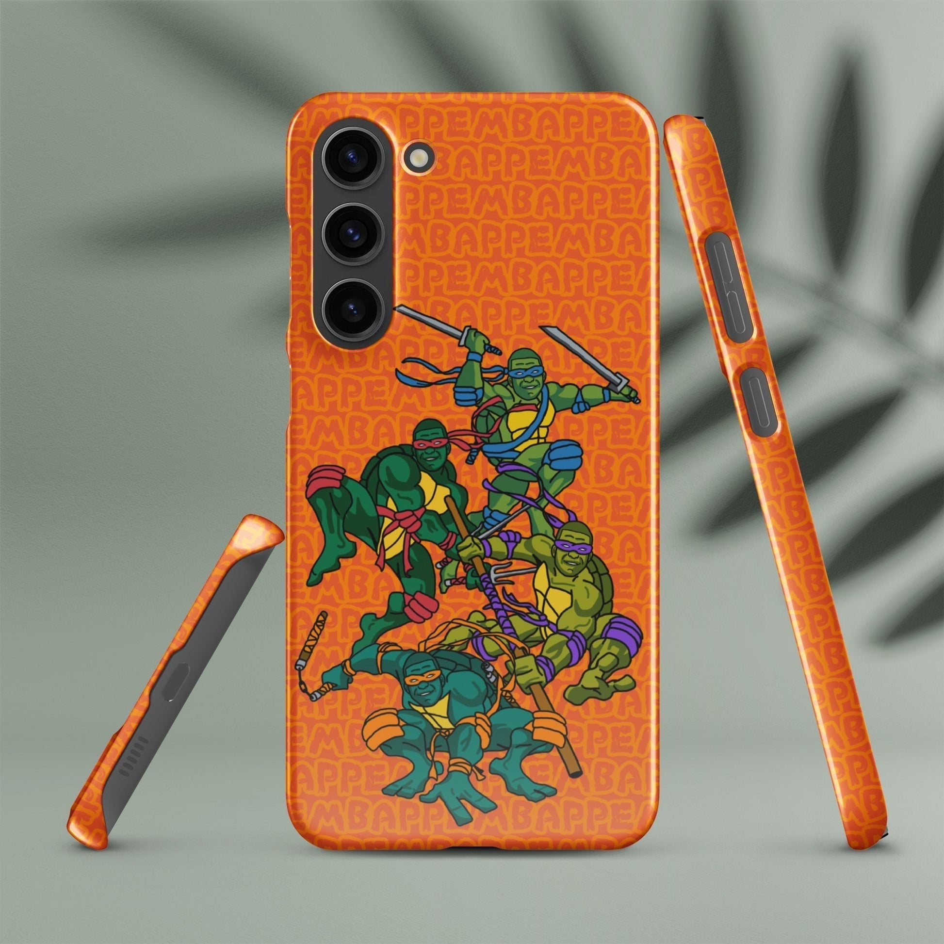 Kylian Mbappe Ninja Turtles funny football/ soccer meme Snap case for Samsung® orange Next Cult Brand Football, Kylian Mbappe, Ninja Turtles, PSG