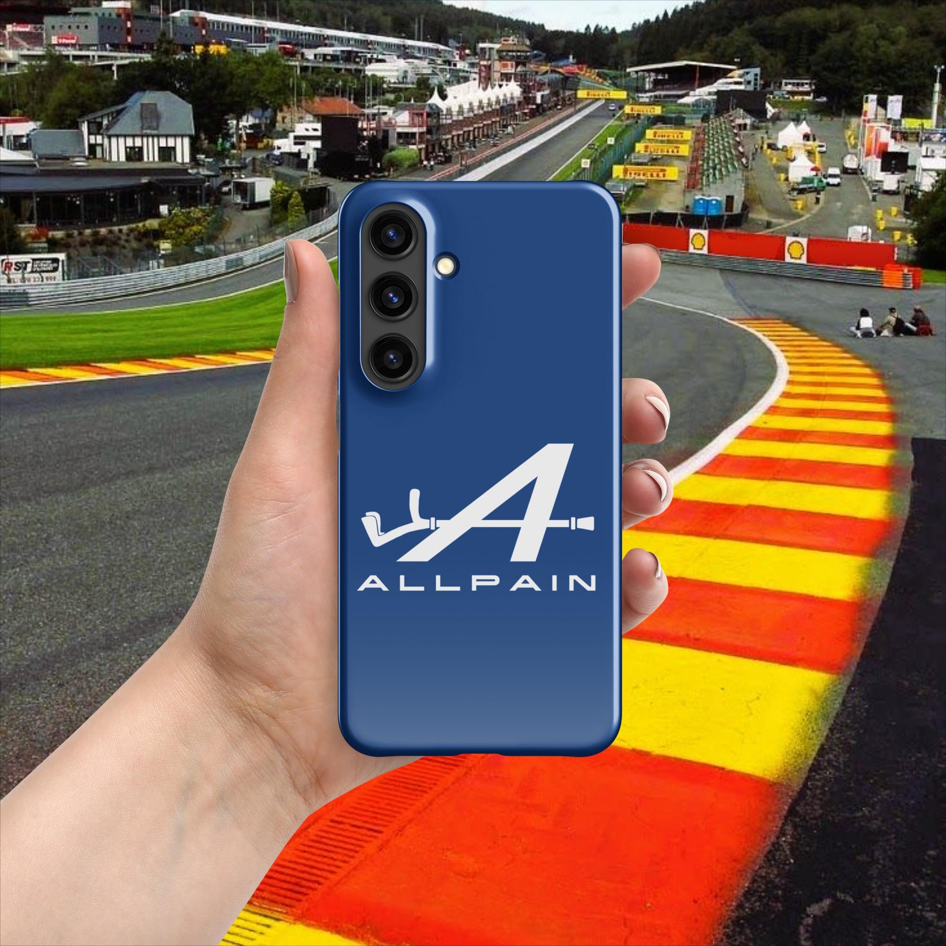 Allpain Alpine F1 Formula 1 Pierre Gasly Esteban Ocon Alpine Snap case for Samsung Glossy Samsung Galaxy S24 Mobile Phone Cases Alpine F1 Next Cult Brand