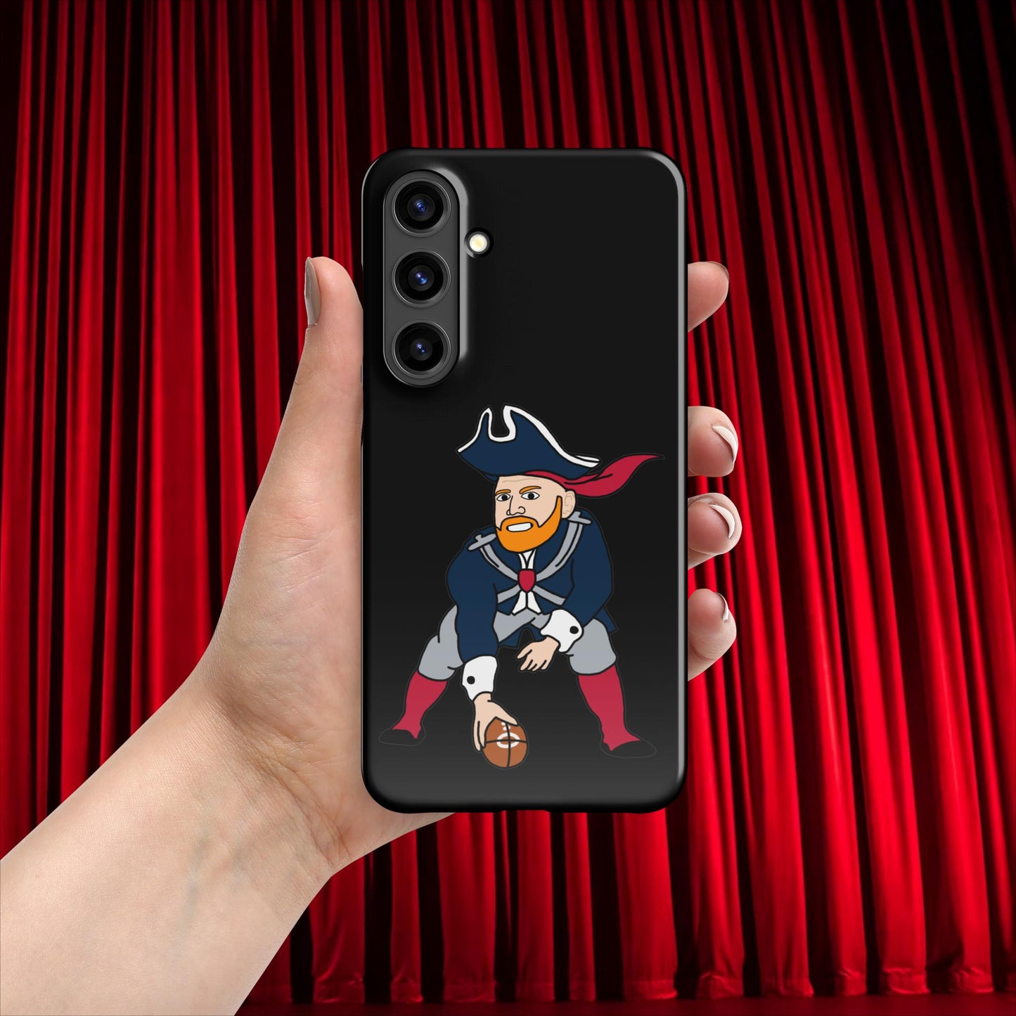 Bill Burrdy New England Patriots NFL Tom Brady Bill Burr Snap case for Samsung Glossy Samsung Galaxy S24 Plus American Football Bill Burr Monday Morning Podcast New England Patriots NFL Podcasts Stand-up Comedy Next Cult Brand