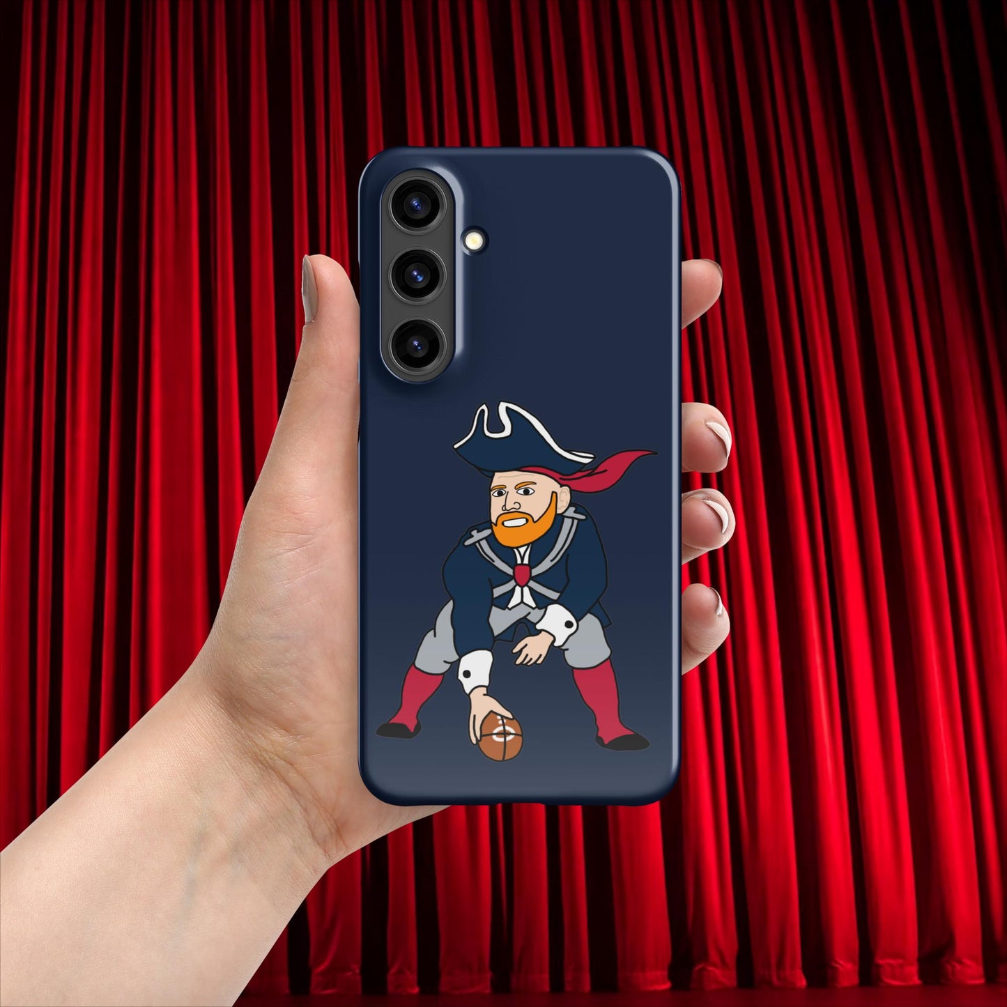 Bill Burrdy New England Patriots NFL Tom Brady Bill Burr Snap case for Samsung Glossy Samsung Galaxy S24 Plus American Football Bill Burr Monday Morning Podcast New England Patriots NFL Podcasts Stand-up Comedy Next Cult Brand