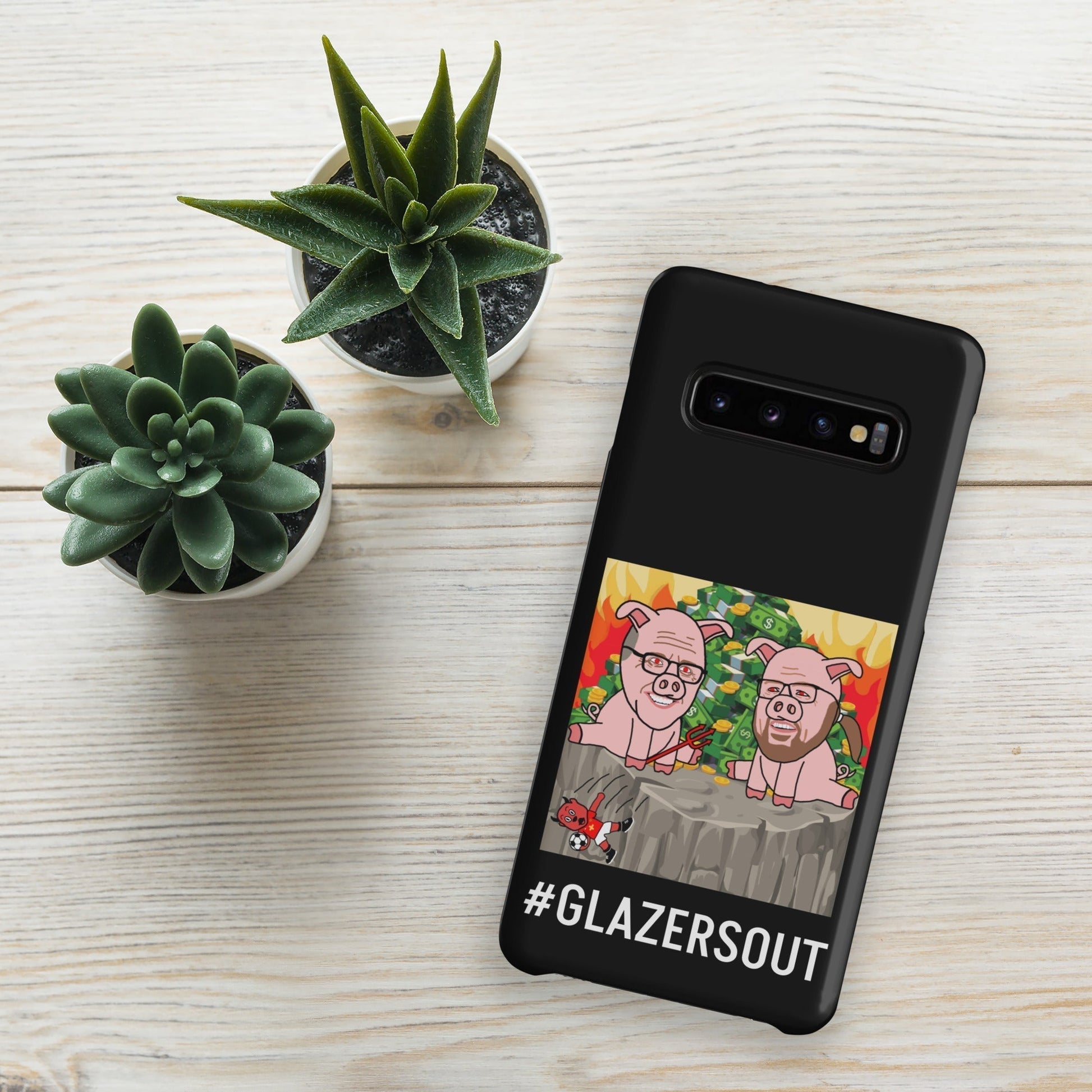 Glazers Out Manchester United Snap case for Samsung® black Matte Samsung Galaxy S10 Mobile Phone Cases Football GlazersOut Manchester United Next Cult Brand