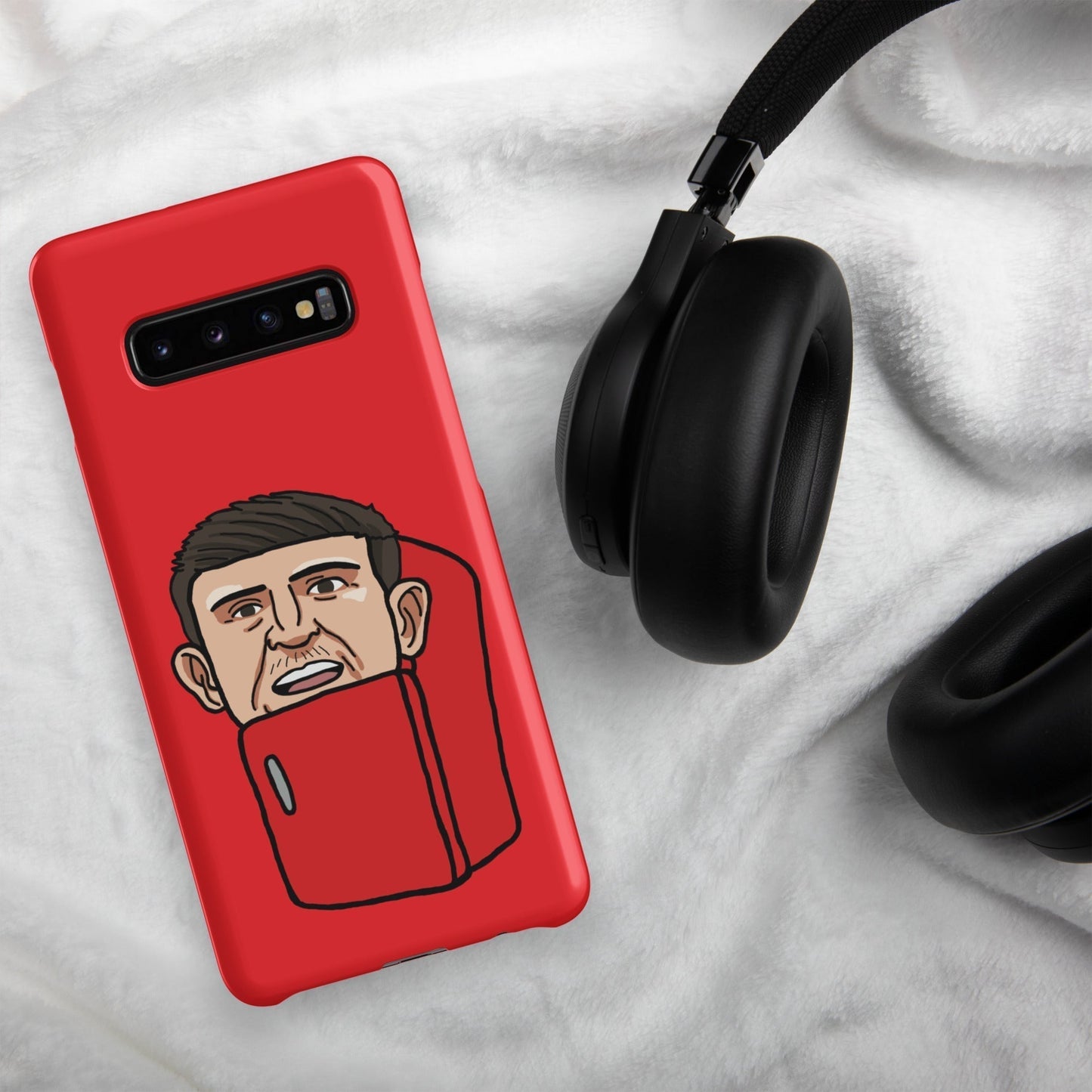 Harry ''The Fridge'' Maguire Snap Case for Samsung® Red Matte Samsung Galaxy S10 Plus Mobile Phone Cases Football Harry Maguire Manchester United The Fridge Next Cult Brand