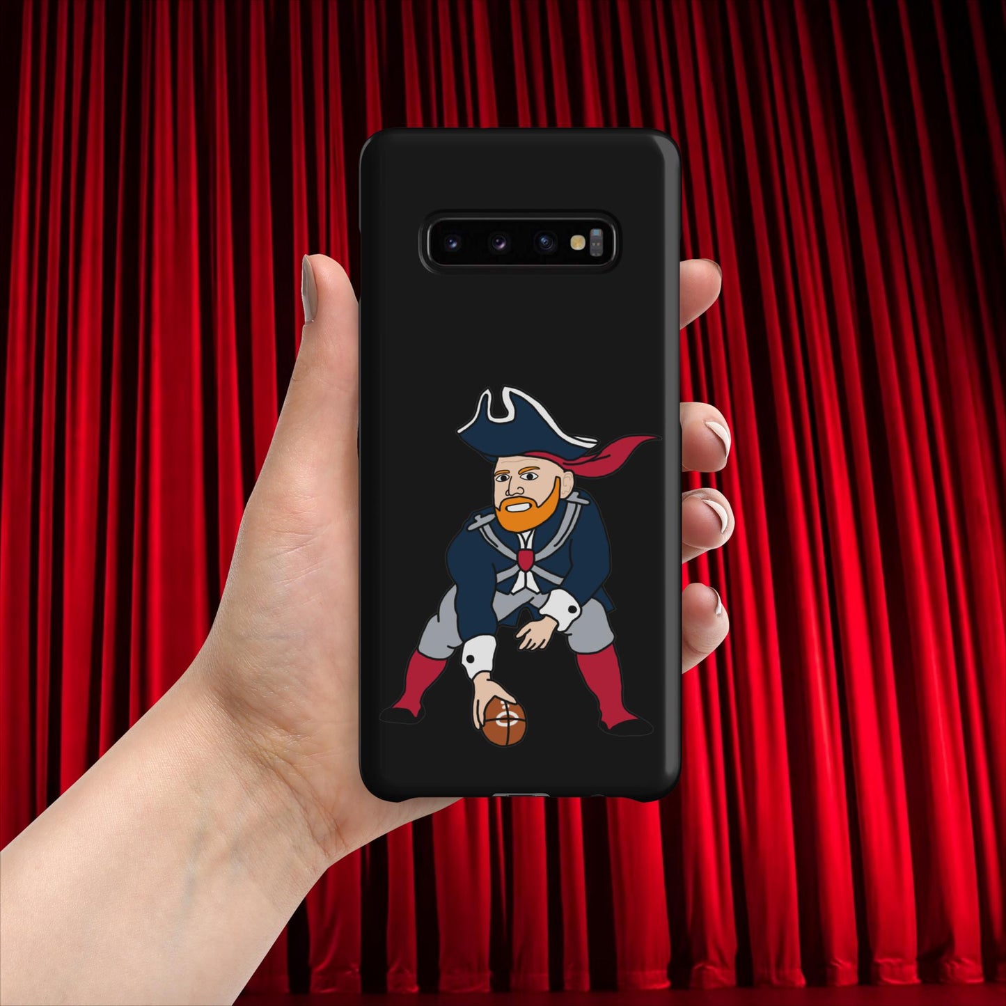 Bill Burrdy New England Patriots NFL Tom Brady Bill Burr Snap case for Samsung Matte Samsung Galaxy S10 Plus American Football Bill Burr Monday Morning Podcast New England Patriots NFL Podcasts Stand-up Comedy Next Cult Brand