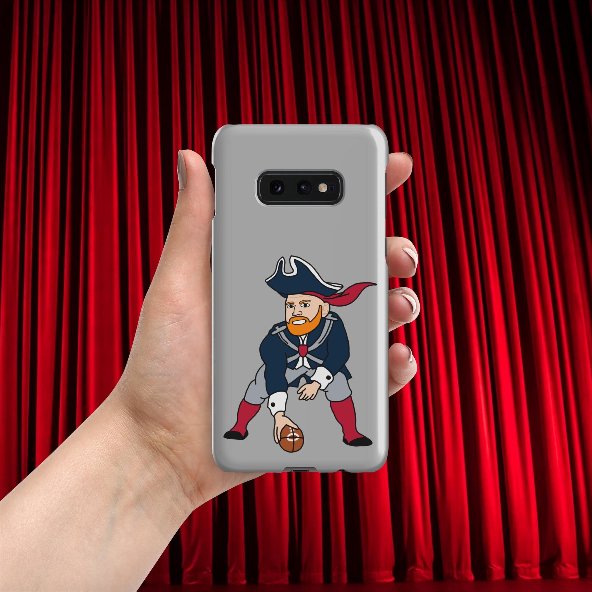 Bill Burrdy New England Patriots NFL Tom Brady Bill Burr Snap case for Samsung Matte Samsung Galaxy S10e American Football Bill Burr Monday Morning Podcast New England Patriots NFL Podcasts Stand-up Comedy Next Cult Brand