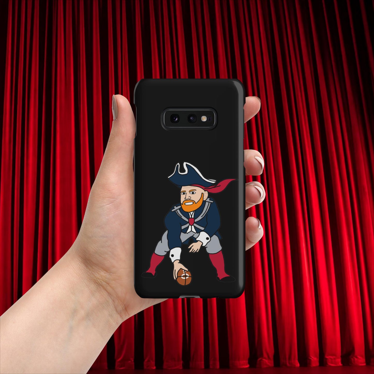 Bill Burrdy New England Patriots NFL Tom Brady Bill Burr Snap case for Samsung Matte Samsung Galaxy S10e American Football Bill Burr Monday Morning Podcast New England Patriots NFL Podcasts Stand-up Comedy Next Cult Brand