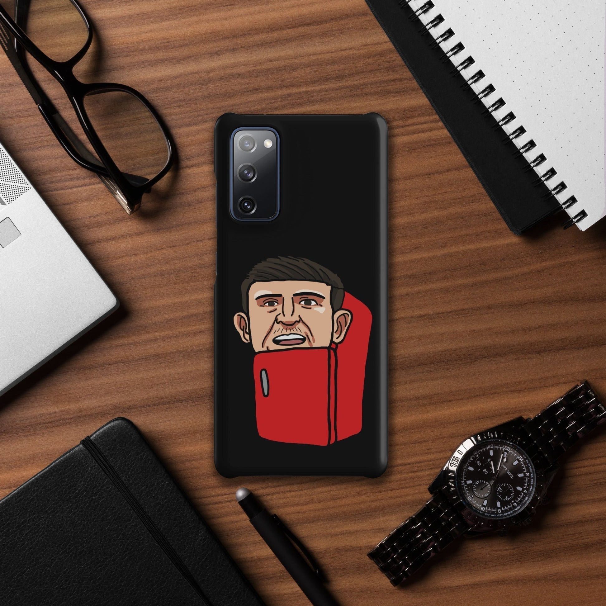 Harry ''The Fridge'' Maguire Snap Case for Samsung® Black Matte Samsung Galaxy S20 FE Mobile Phone Cases Football Harry Maguire Manchester United The Fridge Next Cult Brand