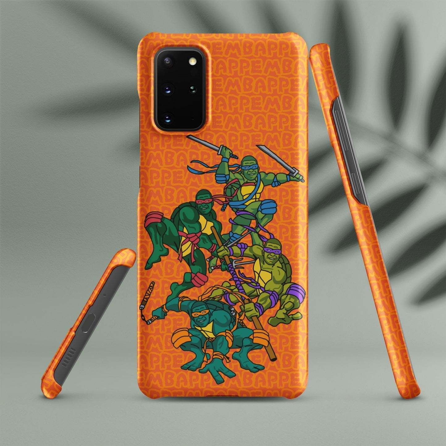 Kylian Mbappe Ninja Turtles funny football/ soccer meme Snap case for Samsung® orange Matte Samsung Galaxy S20 Plus Mobile Phone Cases Football Kylian Mbappe Ninja Turtles PSG Real Madrid Next Cult Brand