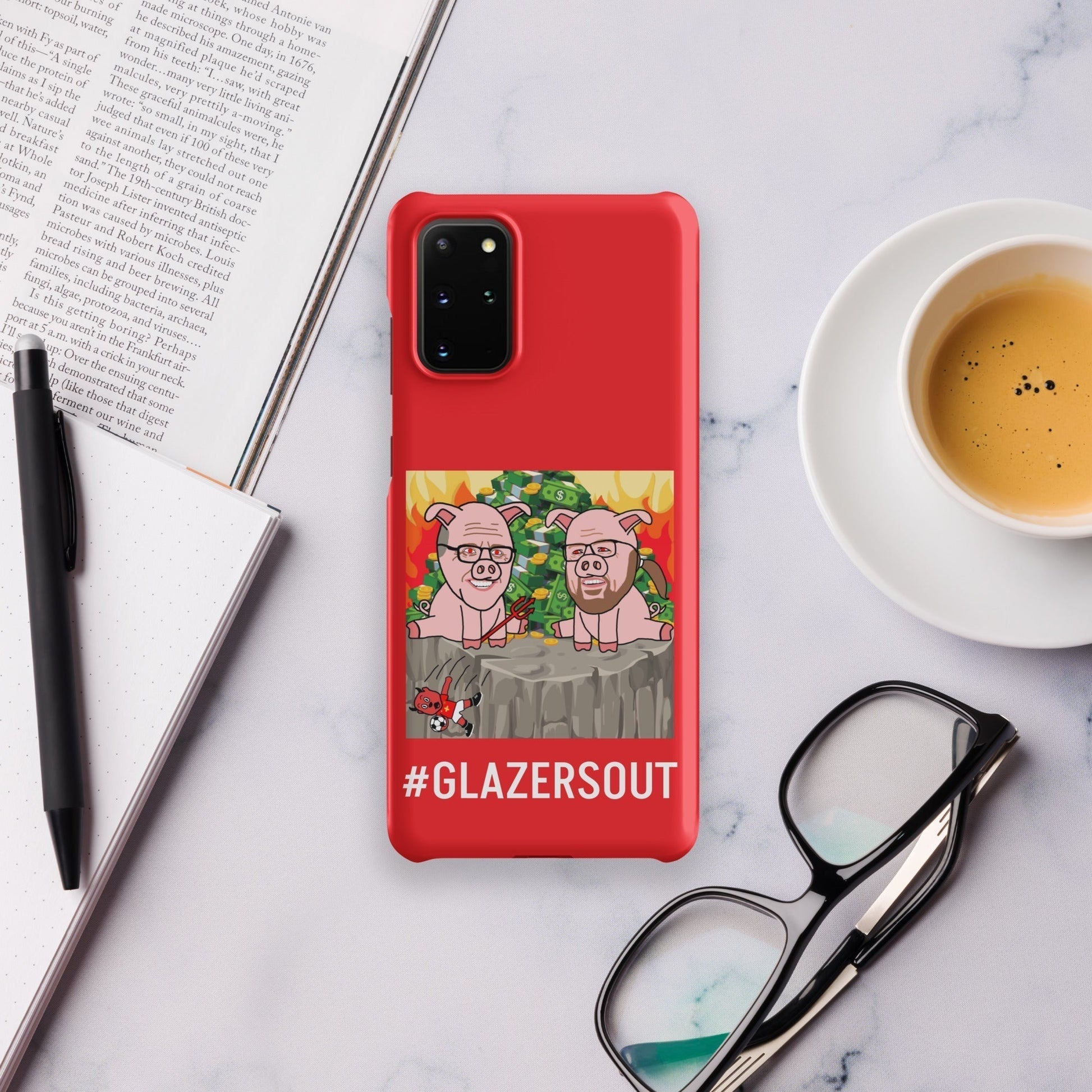 Glazers Out Manchester United Snap case for Samsung® red Matte Samsung Galaxy S20 Plus Mobile Phone Cases Football GlazersOut Manchester United Next Cult Brand