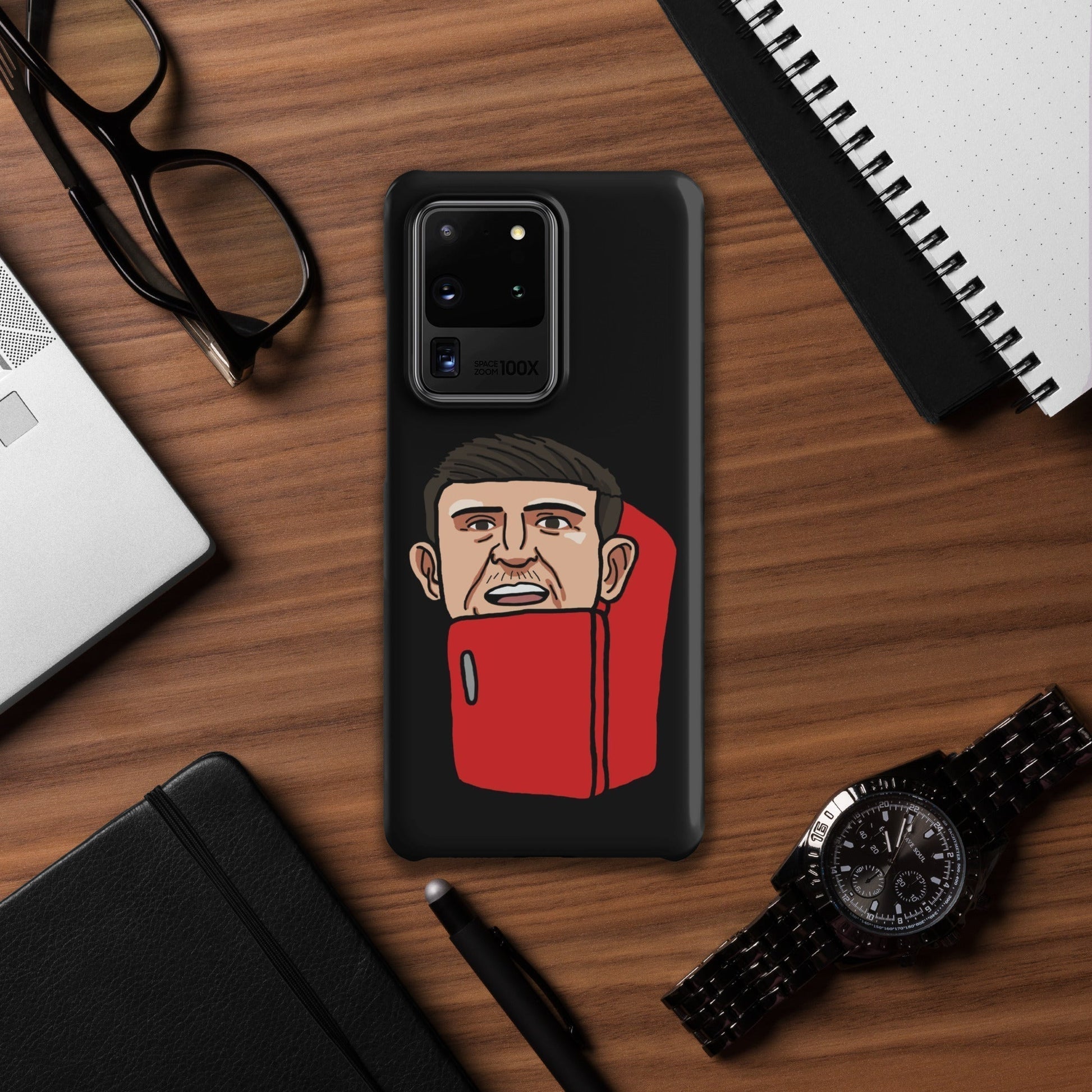 Harry ''The Fridge'' Maguire Snap Case for Samsung® Black Matte Samsung Galaxy S20 Ultra Mobile Phone Cases Football Harry Maguire Manchester United The Fridge Next Cult Brand