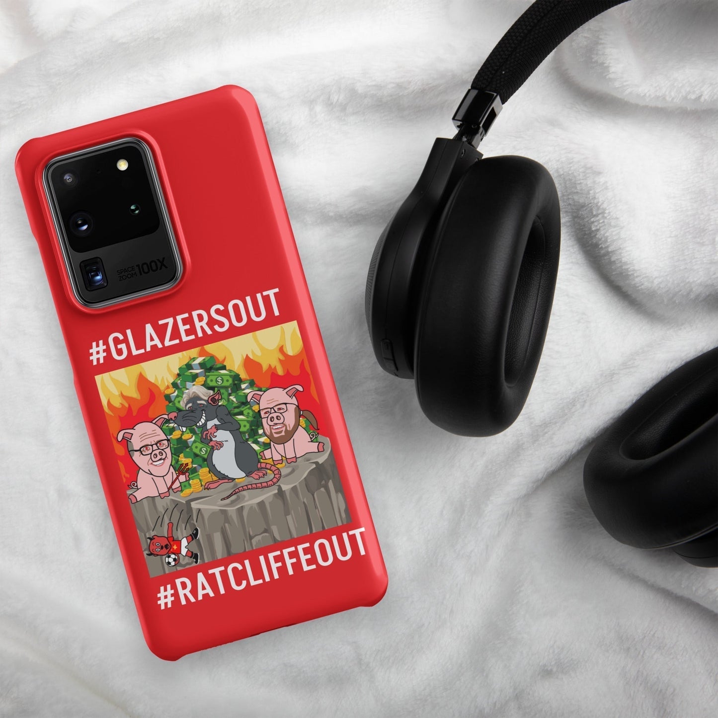 Manchester United Ratcliffe Out, Glazers Out Snap case for Samsung® red Matte Samsung Galaxy S20 Ultra Mobile Phone Cases Football GlazersOut Manchester United RatcliffeOut Next Cult Brand