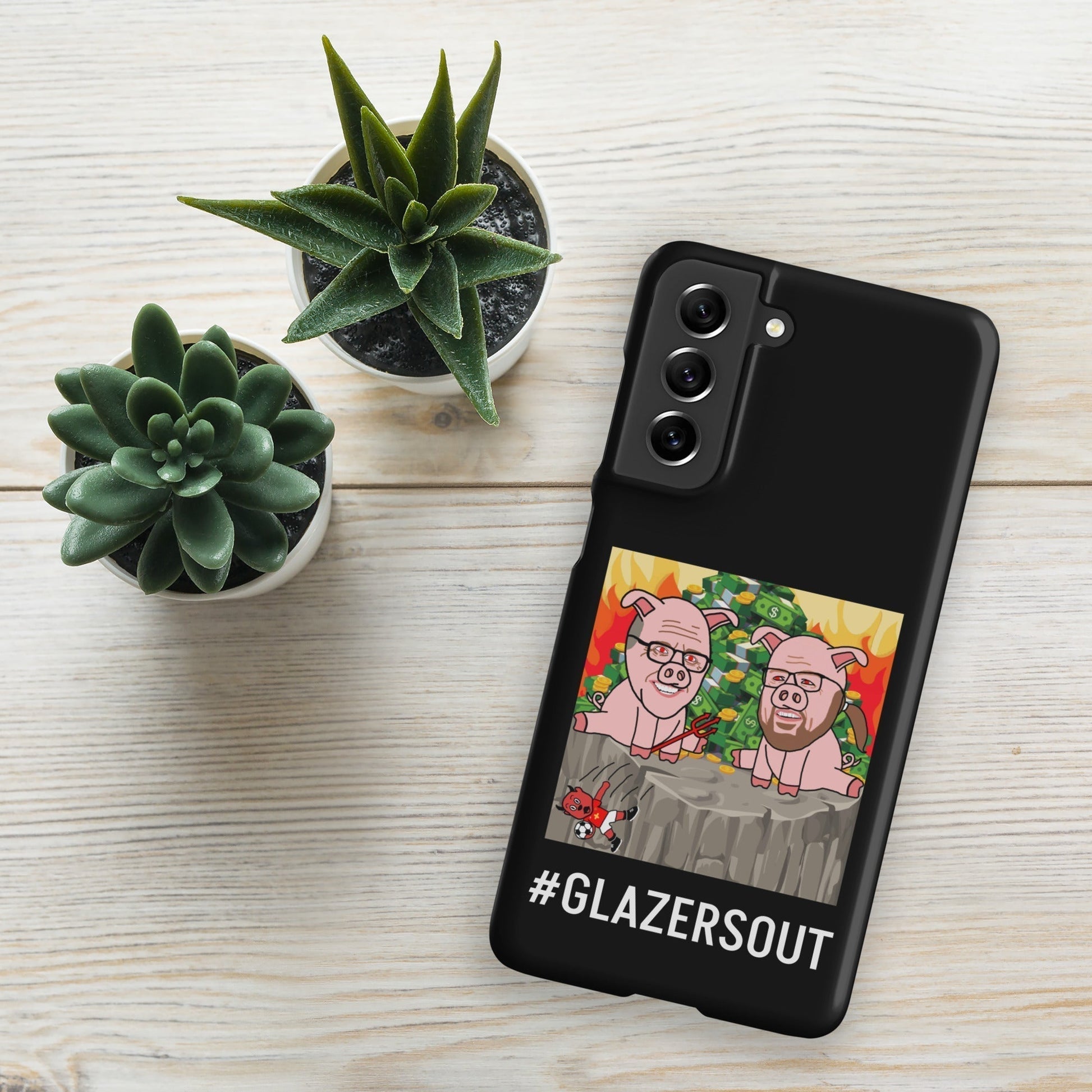 Glazers Out Manchester United Snap case for Samsung® black Matte Samsung Galaxy S21 FE Mobile Phone Cases Football GlazersOut Manchester United Next Cult Brand