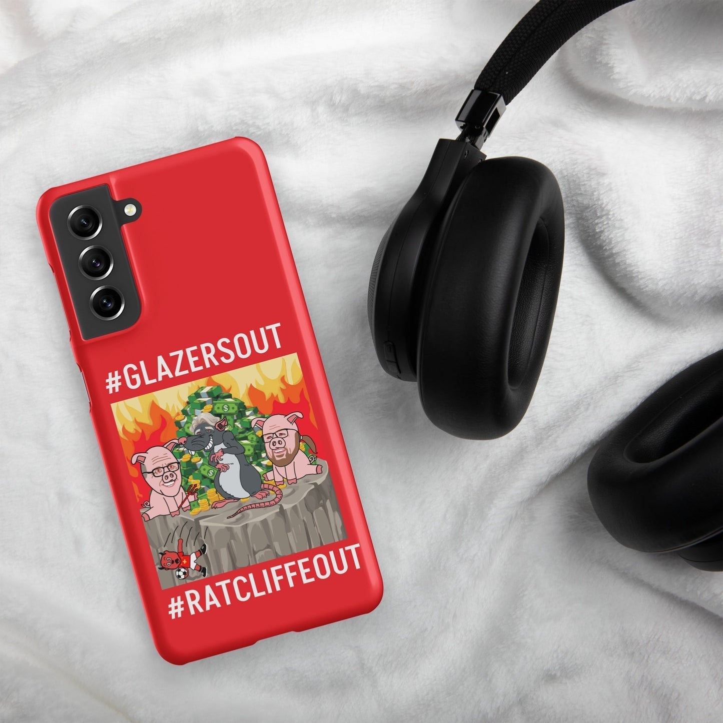 Manchester United Ratcliffe Out, Glazers Out Snap case for Samsung® red Matte Samsung Galaxy S21 Mobile Phone Cases Football GlazersOut Manchester United RatcliffeOut Next Cult Brand