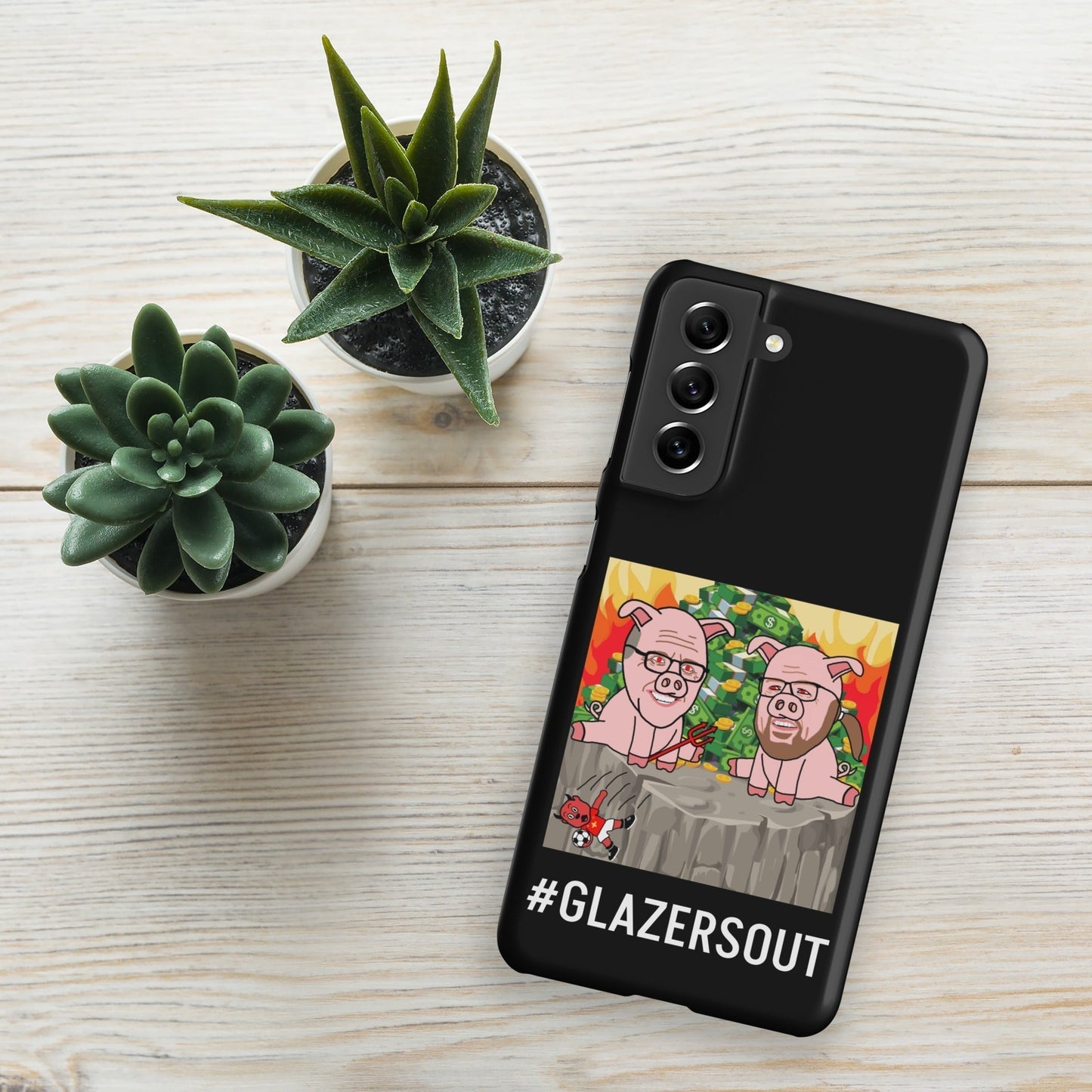 Glazers Out Manchester United Snap case for Samsung® black Matte Samsung Galaxy S21 Mobile Phone Cases Football GlazersOut Manchester United Next Cult Brand