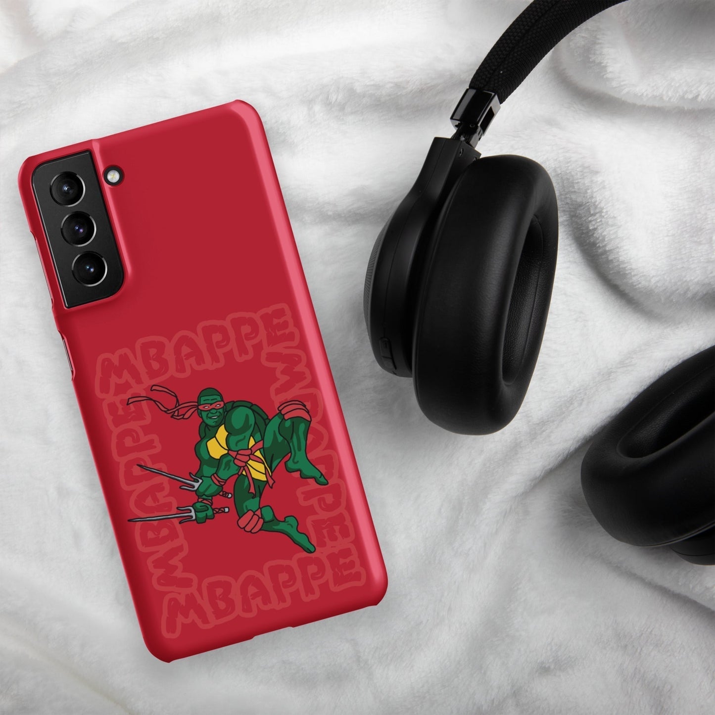 Kylian Mbappe Red Ninja Turtle Raphael Snap case for Samsung® Next Cult Brand Football, Kylian Mbappe, Ninja Turtles, PSG, Raphael