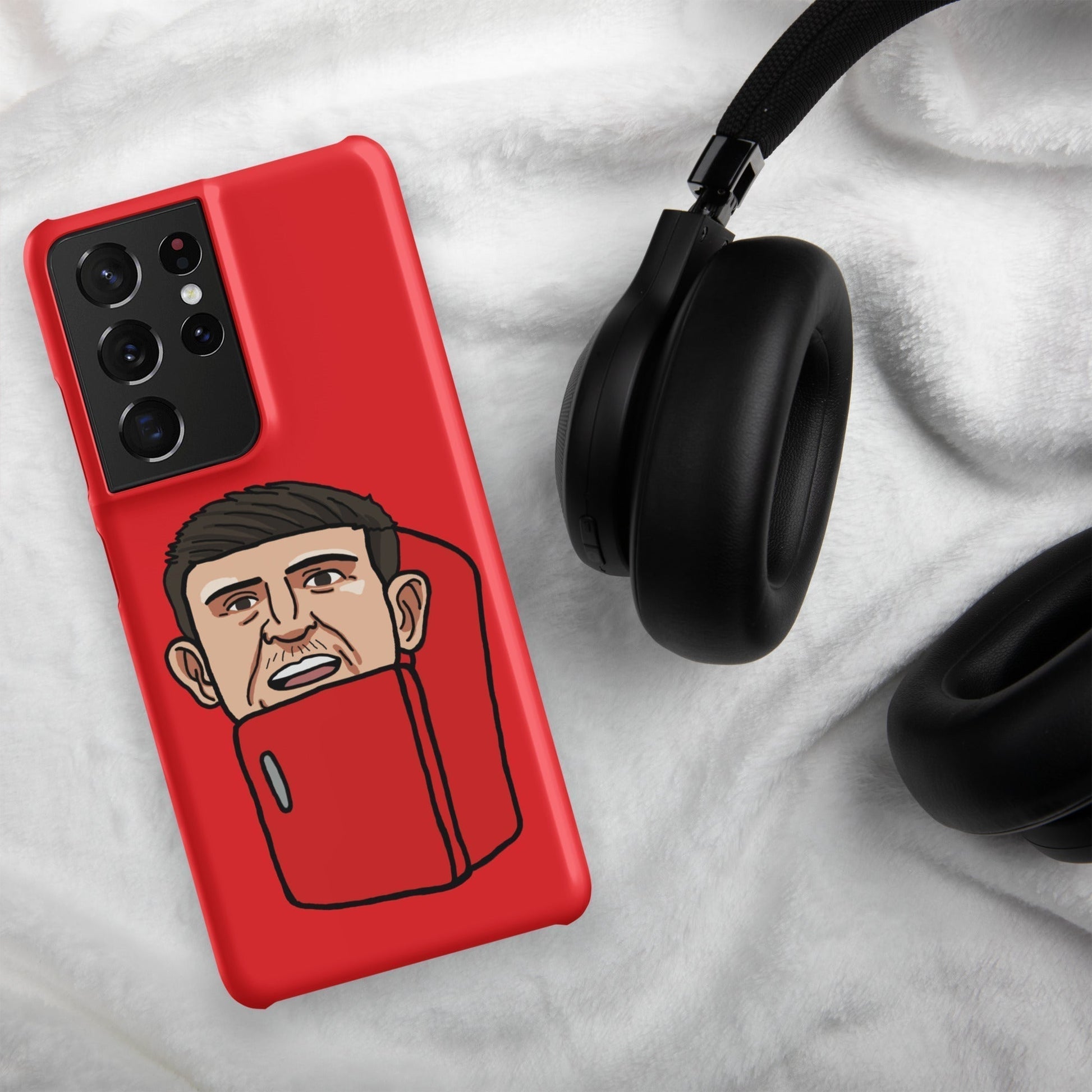 Harry ''The Fridge'' Maguire Snap Case for Samsung® Red Matte Samsung Galaxy S21 Ultra Mobile Phone Cases Football Harry Maguire Manchester United The Fridge Next Cult Brand