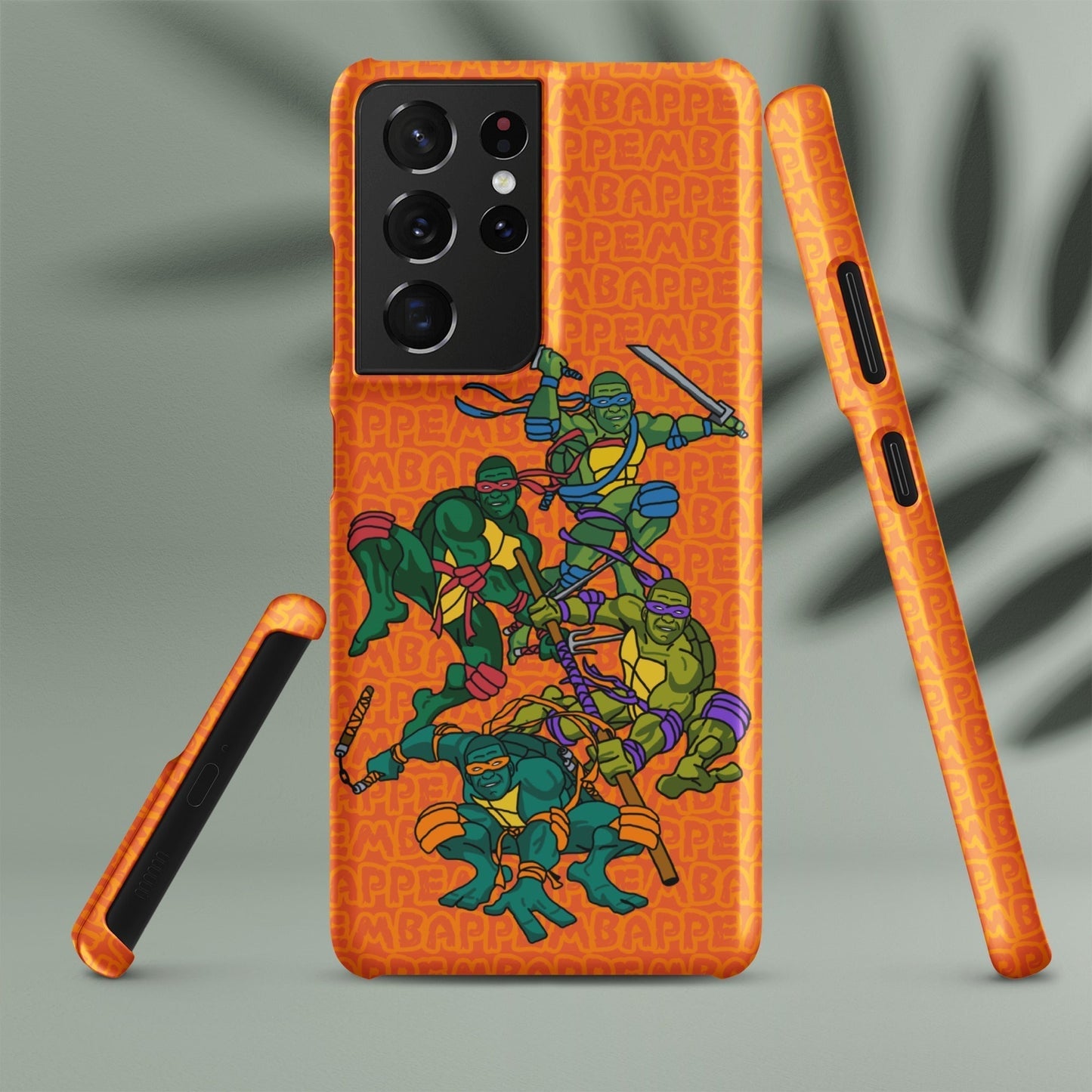 Kylian Mbappe Ninja Turtles funny football/ soccer meme Snap case for Samsung® orange Next Cult Brand Football, Kylian Mbappe, Ninja Turtles, PSG