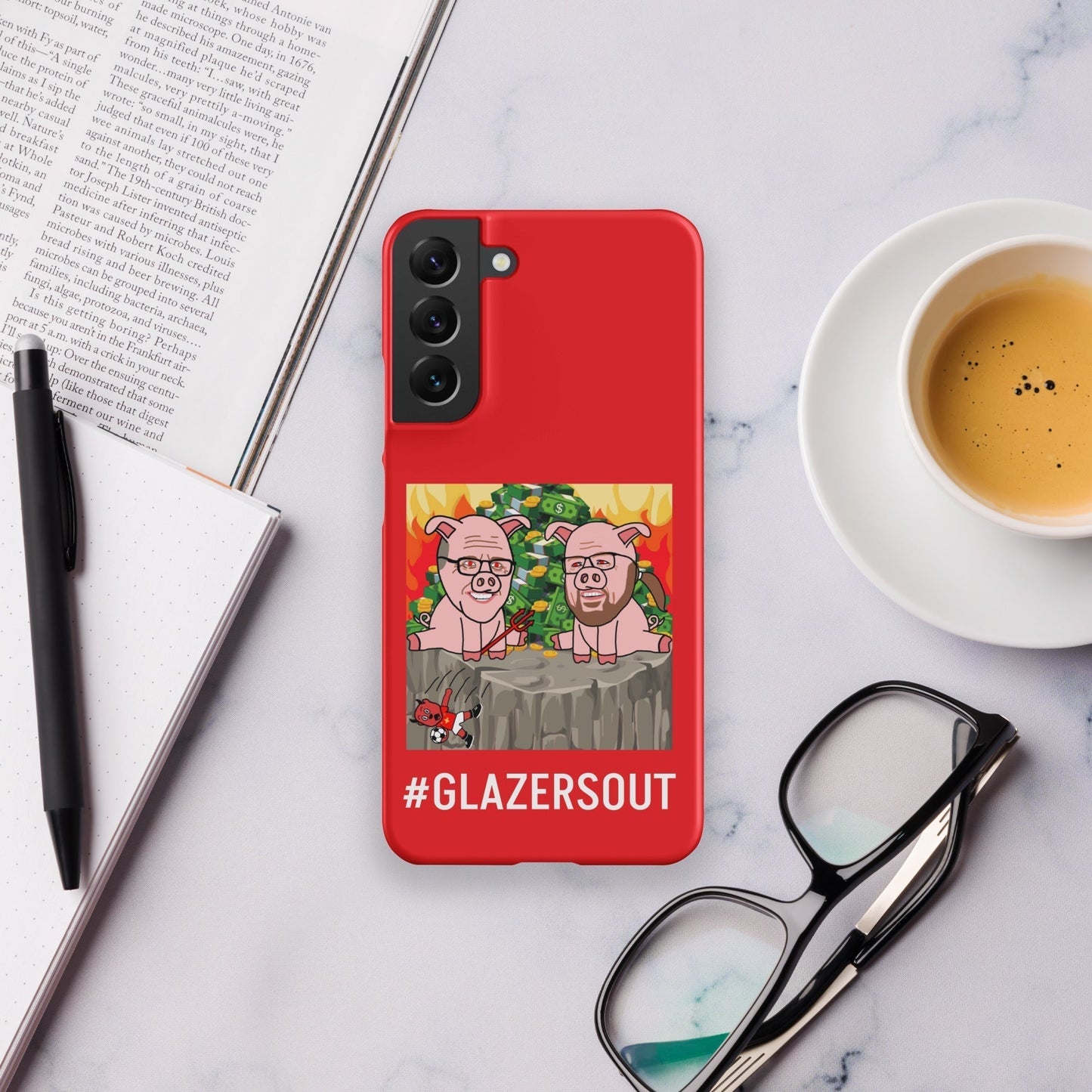 Glazers Out Manchester United Snap case for Samsung® red Matte Samsung Galaxy S22 Plus Mobile Phone Cases Football GlazersOut Manchester United Next Cult Brand