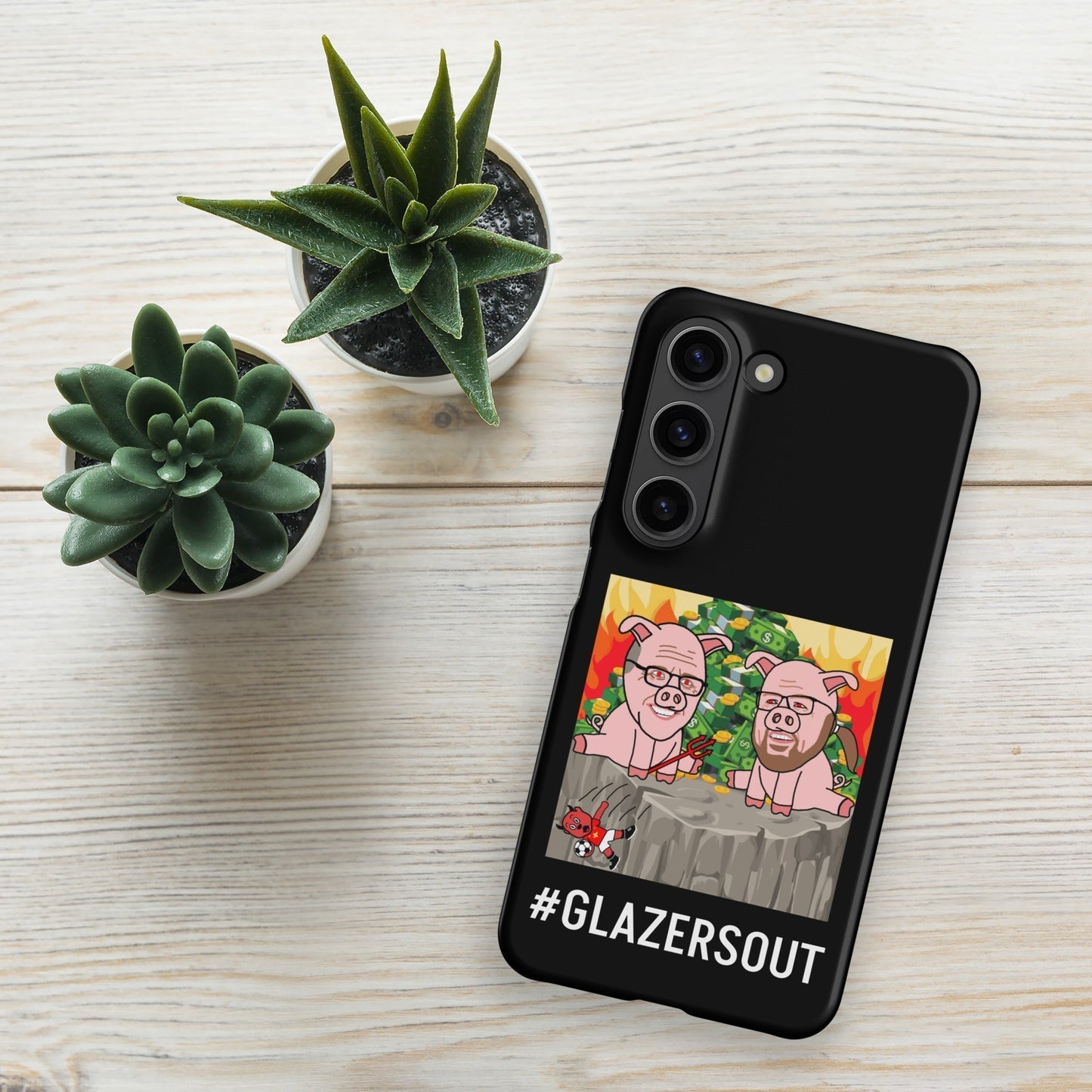 Glazers Out Manchester United Snap case for Samsung® black Matte Samsung Galaxy S23 Mobile Phone Cases Football GlazersOut Manchester United Next Cult Brand