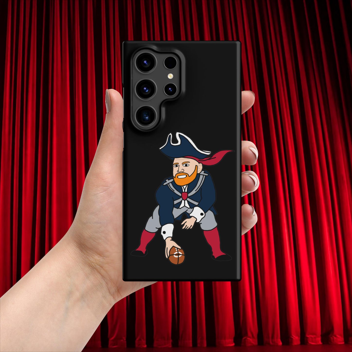 Bill Burrdy New England Patriots NFL Tom Brady Bill Burr Snap case for Samsung Matte Samsung Galaxy S24 Ultra American Football Bill Burr Monday Morning Podcast New England Patriots NFL Podcasts Stand-up Comedy Next Cult Brand