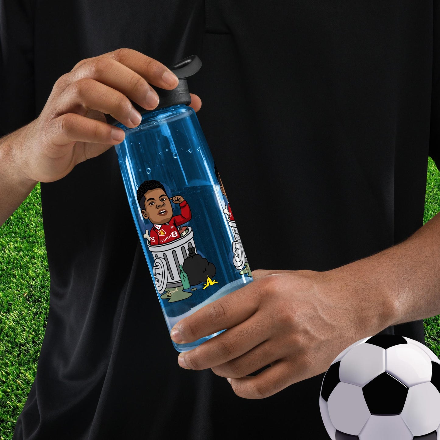 Trashford Marcus Rashford Manchester United Gift Man United Gift Marcus Rashford Sports water bottle Next Cult Brand