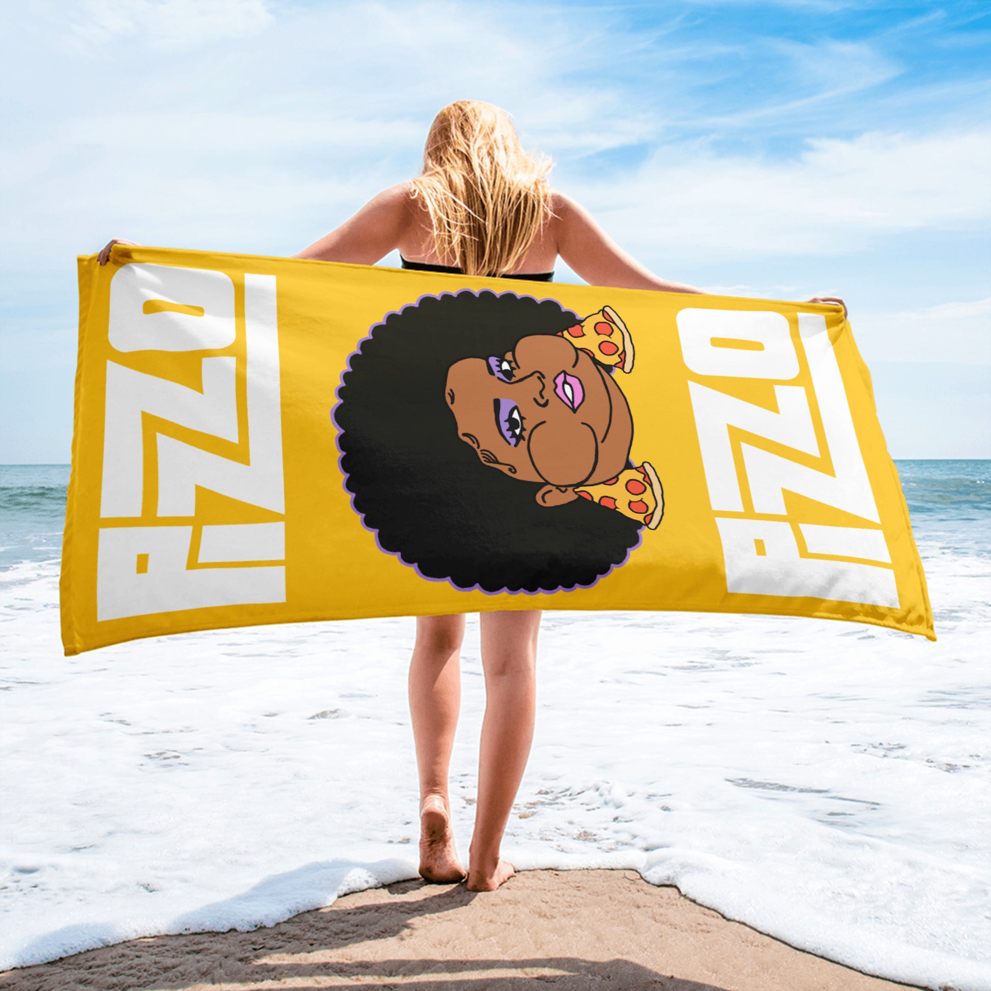 Pizzo Lizzo Pizza Lizzo Merch Lizzo Gift Song Lyrics Lizzo Towel Next Cult Brand