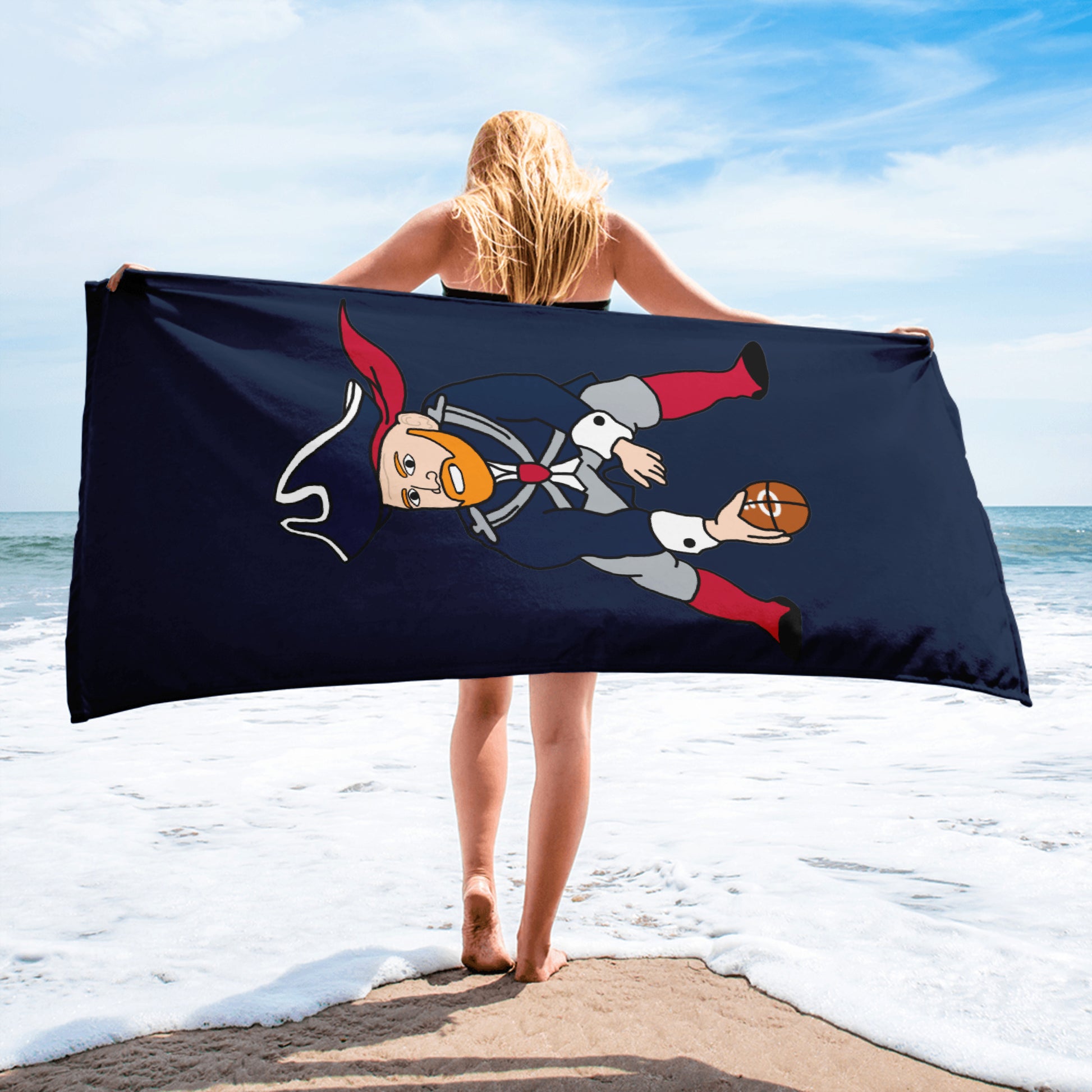 Bill Burrdy New England Patriots NFL Tom Brady Bill Burr Towel Next Cult Brand American Football, Bill Burr, Monday Morning Podcast, New England Patriots, NFL, Podcasts, Stand-up Comedy