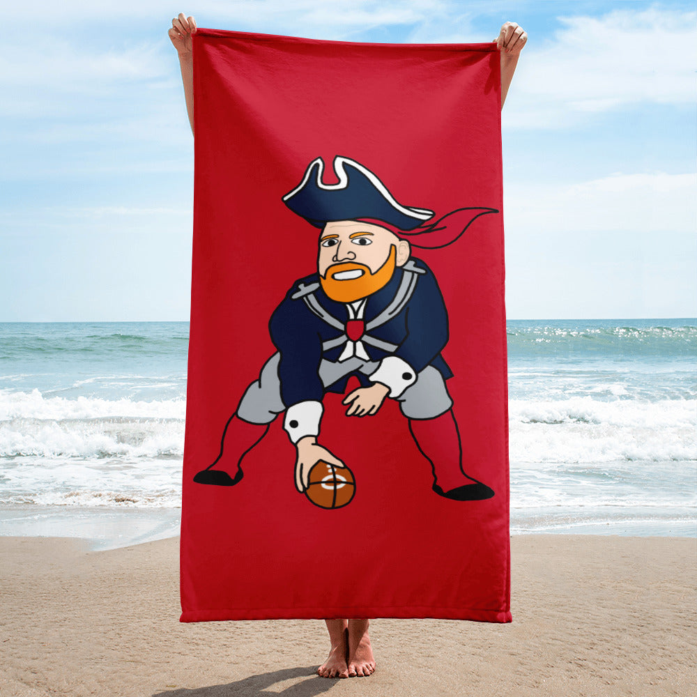 Bill Burrdy New England Patriots NFL Tom Brady Bill Burr Towel Next Cult Brand American Football, Bill Burr, Monday Morning Podcast, New England Patriots, NFL, Podcasts, Stand-up Comedy