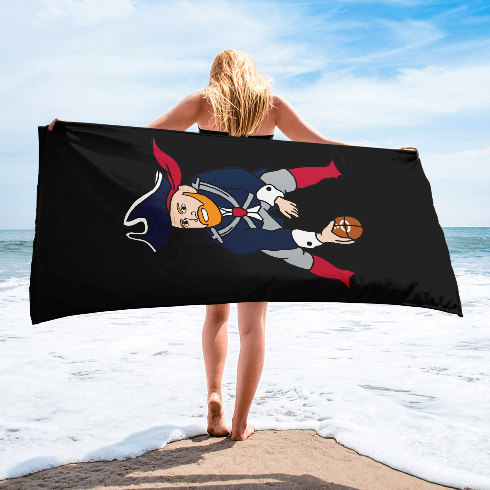 Bill Burrdy New England Patriots NFL Tom Brady Bill Burr Towel Next Cult Brand American Football, Bill Burr, Monday Morning Podcast, New England Patriots, NFL, Podcasts, Stand-up Comedy