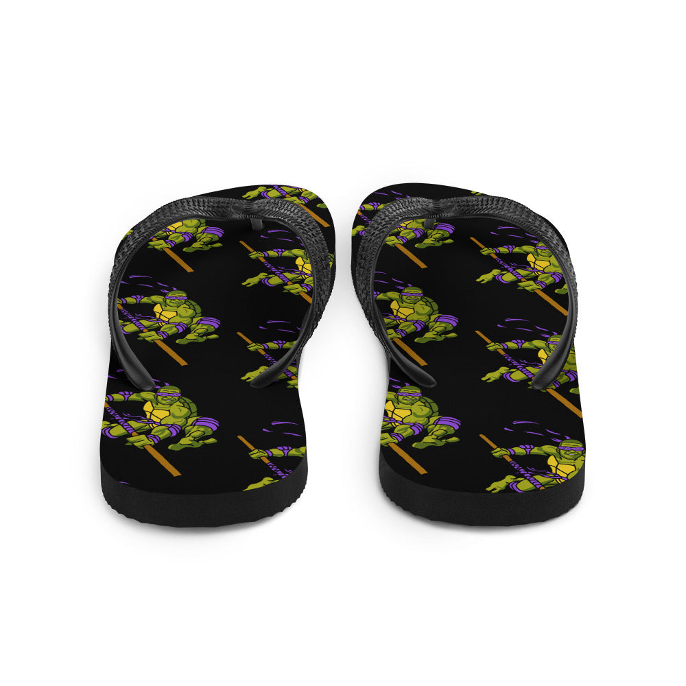 Kylian Mbappe Purple Ninja Turtle Donatello Flip-Flops Next Cult Brand Donatello, Football, Kylian Mbappe, Ninja Turtles, PSG