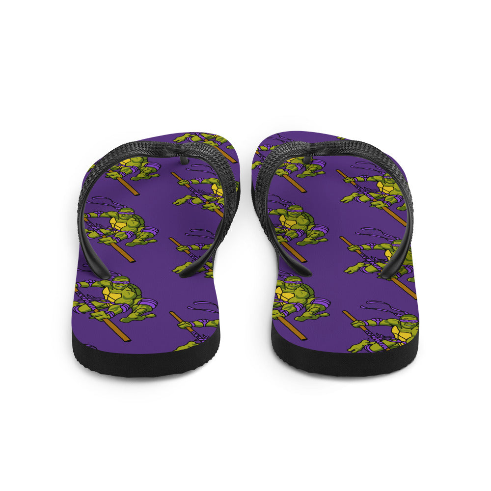 Kylian Mbappe Purple Ninja Turtle Donatello Flip-Flops Next Cult Brand Donatello, Football, Kylian Mbappe, Ninja Turtles, PSG