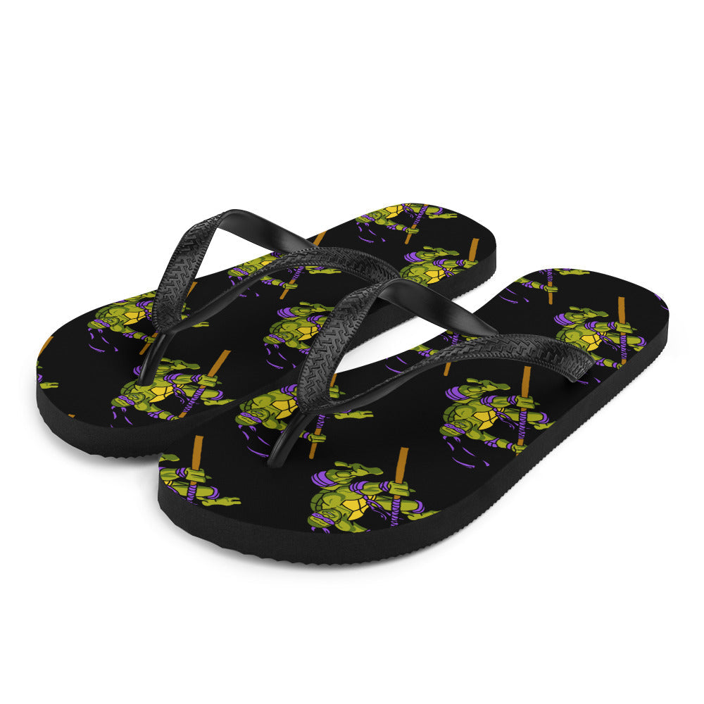 Kylian Mbappe Purple Ninja Turtle Donatello Flip-Flops Next Cult Brand Donatello, Football, Kylian Mbappe, Ninja Turtles, PSG