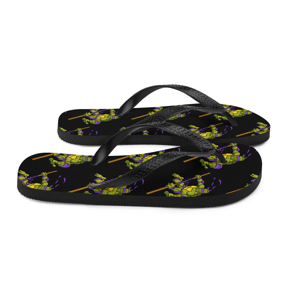 Kylian Mbappe Purple Ninja Turtle Donatello Flip-Flops Next Cult Brand Donatello, Football, Kylian Mbappe, Ninja Turtles, PSG