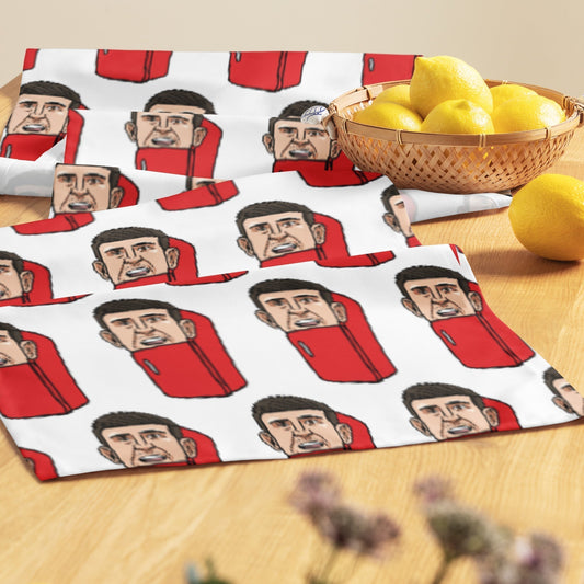 Harry ''The Fridge'' Maguire Manchester United funny football/ soccer meme Table runner white Next Cult Brand Football, Harry Maguire, Manchester United, The Fridge