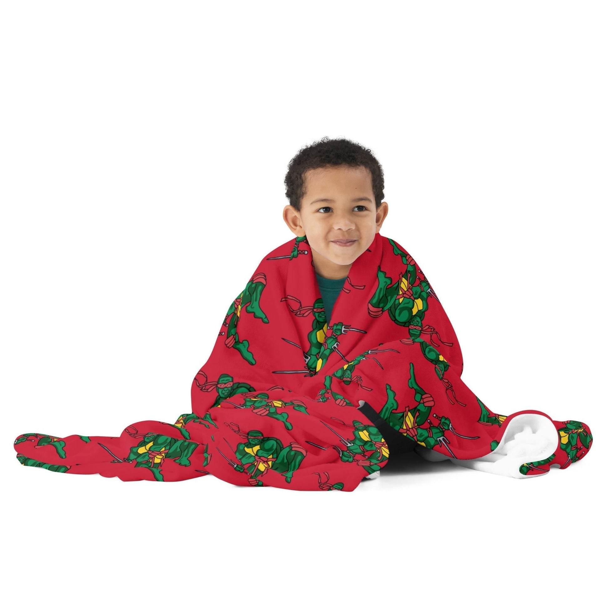 Kylian Mbappe Red Ninja Turtle Raphael Throw Blanket Next Cult Brand Football, Kylian Mbappe, Ninja Turtles, PSG, Raphael