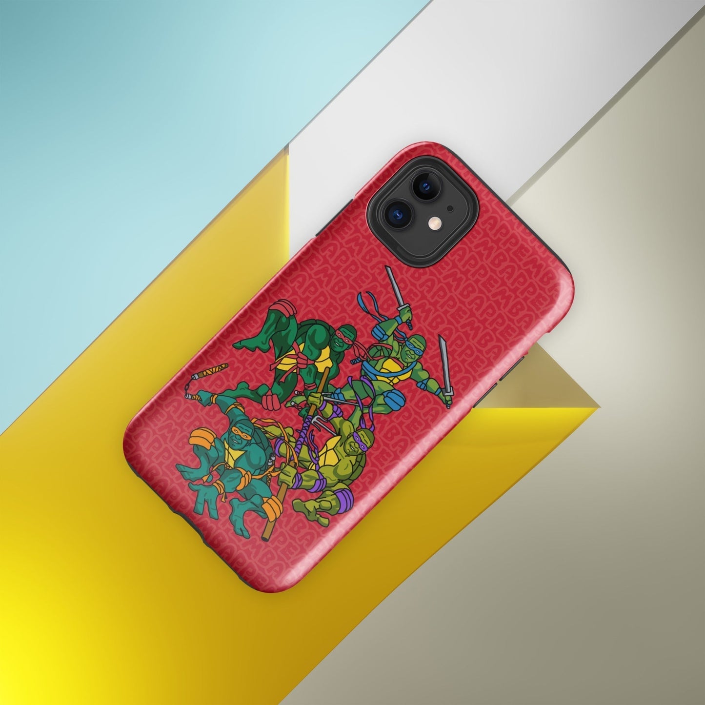Kylian Mbappe Ninja Turtles funny football/ soccer meme Tough Case for iPhone® red Next Cult Brand Football, Kylian Mbappe, Ninja Turtles, PSG