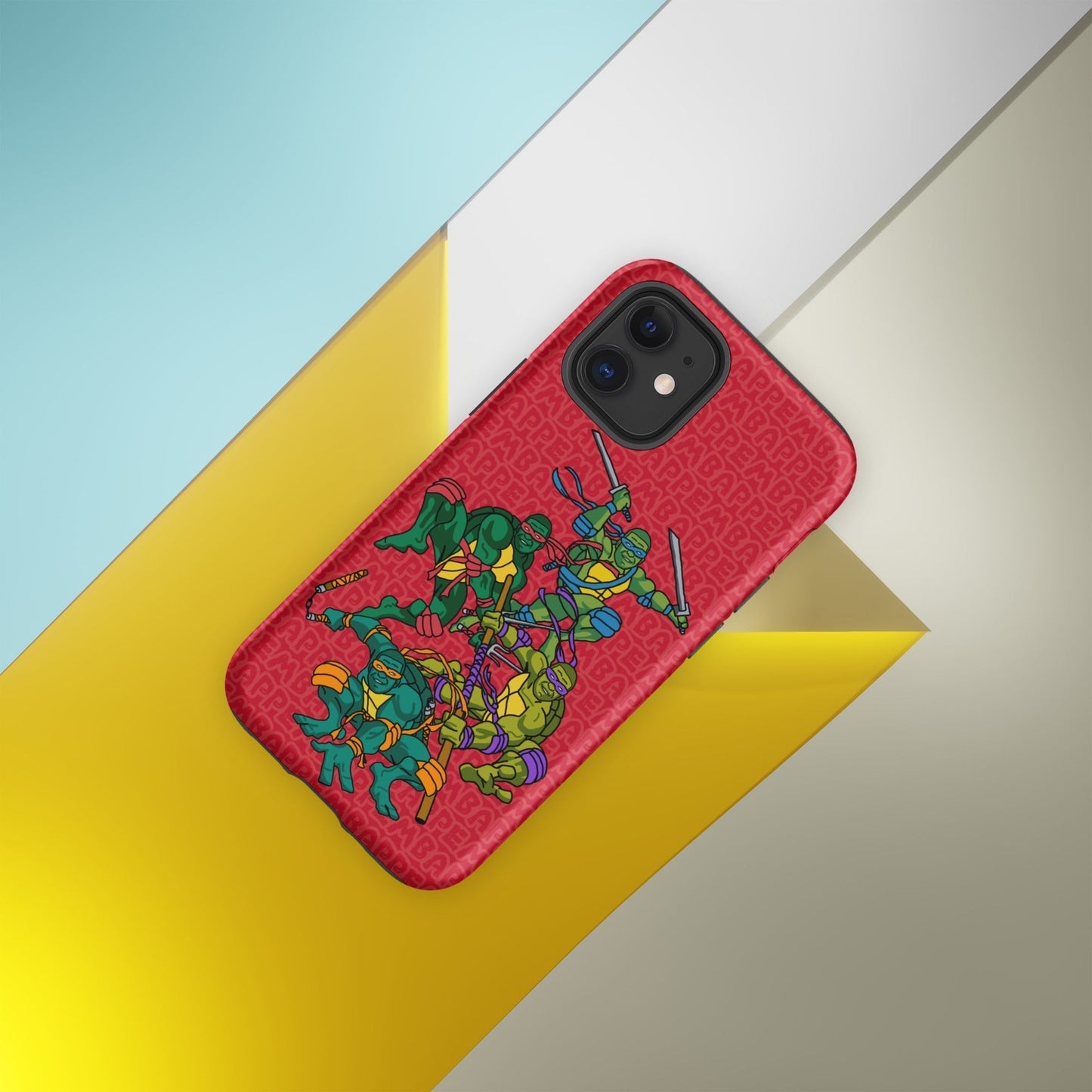 Kylian Mbappe Ninja Turtles funny football/ soccer meme Tough Case for iPhone® red Next Cult Brand Football, Kylian Mbappe, Ninja Turtles, PSG