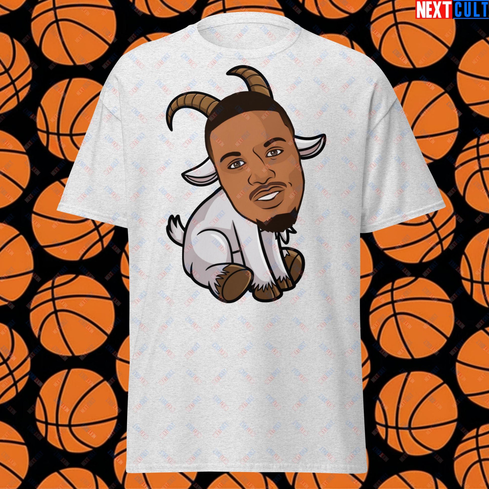 Damian Lillard G.O.A.T. T-Shirt - Funny Basketball Meme Casual Top - Greatest of All Time Tee for Basketball Fans - Perfect Gift for Damian Lillard Fans Unisex tee Ash T-shirts Basketball Damian Lillard G.O.A.T. Milwaukee Bucks NBA Portland Trail Blazers Next Cult Brand