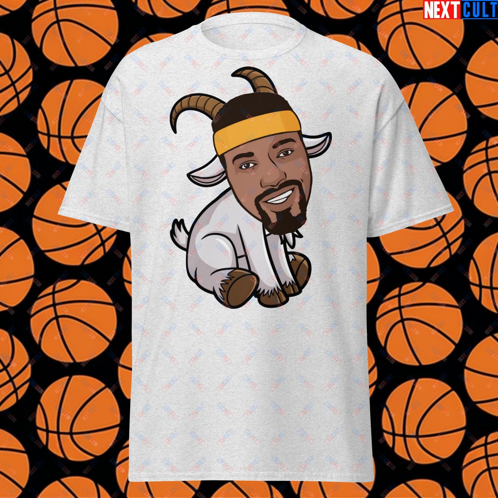 Wilt Chamberlain G.O.A.T. T-Shirt - Funny Basketball Meme Casual Top - Greatest of All Time Tee for Basketball Fans - Perfect Gift for Wilt Chamberlain Fans Unisex tee Ash T-shirts Basketball G.O.A.T. Golden State Warriors Los Angeles Lakers NBA Philadelphia 76ers Wilt Chamberlain Next Cult Brand