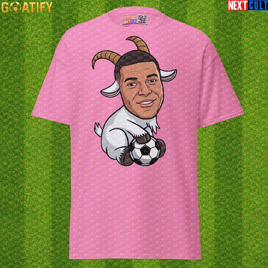 Kylian Mbappe T-Shirt – Funny GOAT Soccer Graphic Tee Gift for France and Real Madrid Fans |  | ["Football", "France", "Kylian Mbappe", "PSG", "Real Madrid", "Soccer"]