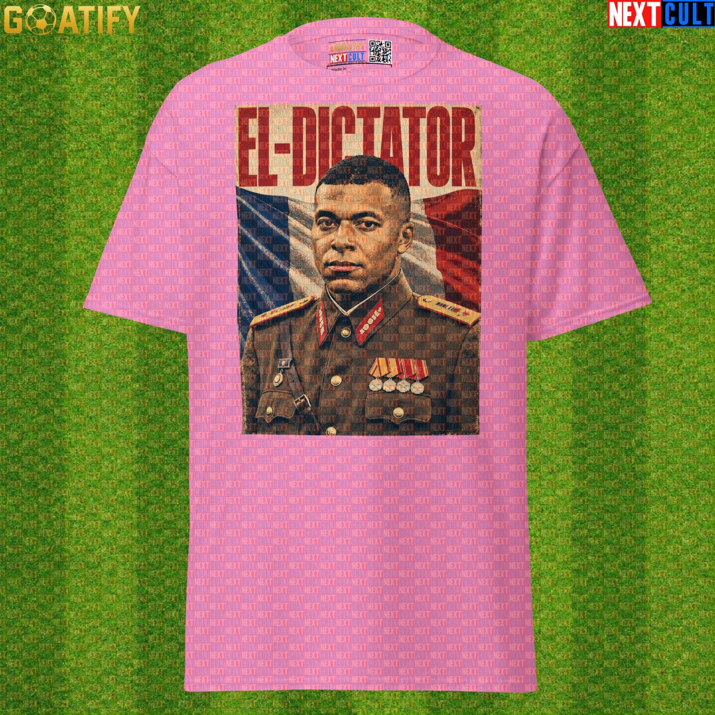 Kylian Mbappe T-Shirt – El Dictator Vintage Football Poster Graphic Tee for France Fans |  | ["Football", "France", "Kylian Mbappe", "PSG", "Real Madrid", "Soccer"]