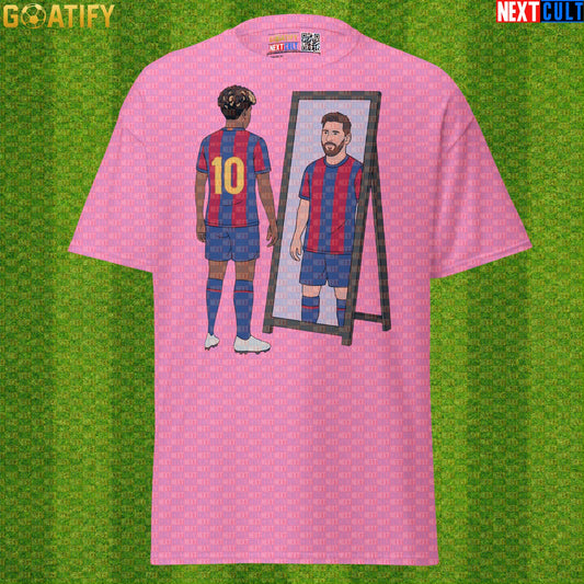 Lamine Yamal T-Shirt – Future Messi Mirror Meme Graphic Tee for Barcelona Football Fans Azalea T-shirts Next Cult Brand