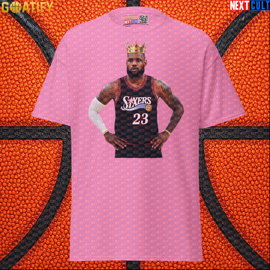 LeBron James T-Shirt – King of Philly 76ers Basketball Graphic Tee for NBA Fans & Gifts |  | ["Basketball", "LeBron James", "NBA", "Philadelphia 76ers"]