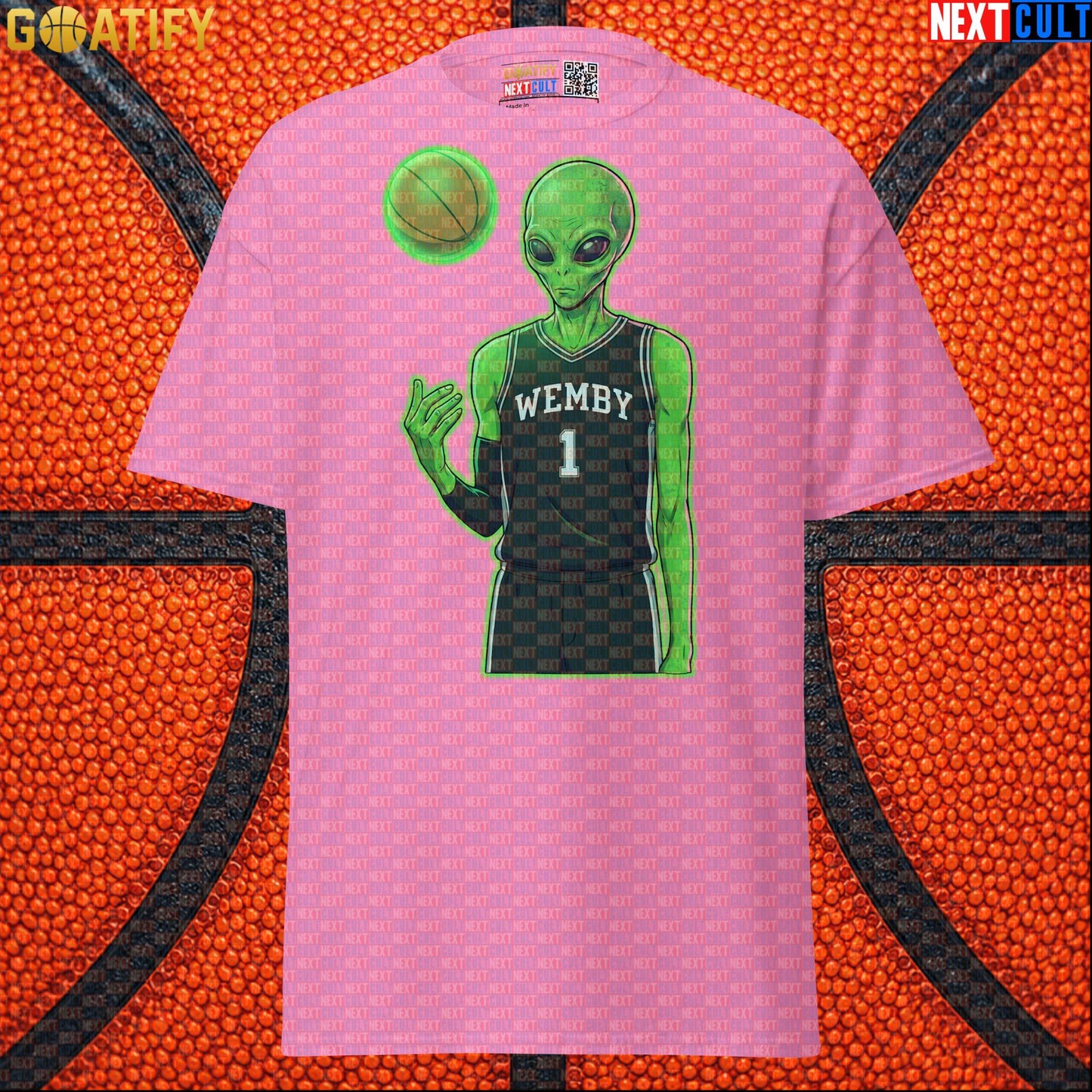 Basketball T-Shirt Alien Wemby Graphic for Spurs Fans, Victor Wembanyama Sci-Fi Gift |  | ["Basketball", "France", "NBA", "San Antonio Spurs", "Victor Wembanyama", "Wemby"]