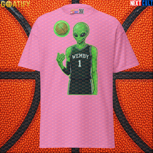Basketball T-Shirt Alien Wemby Graphic for Spurs Fans, Victor Wembanyama Sci-Fi Gift Azalea Next Cult Brand