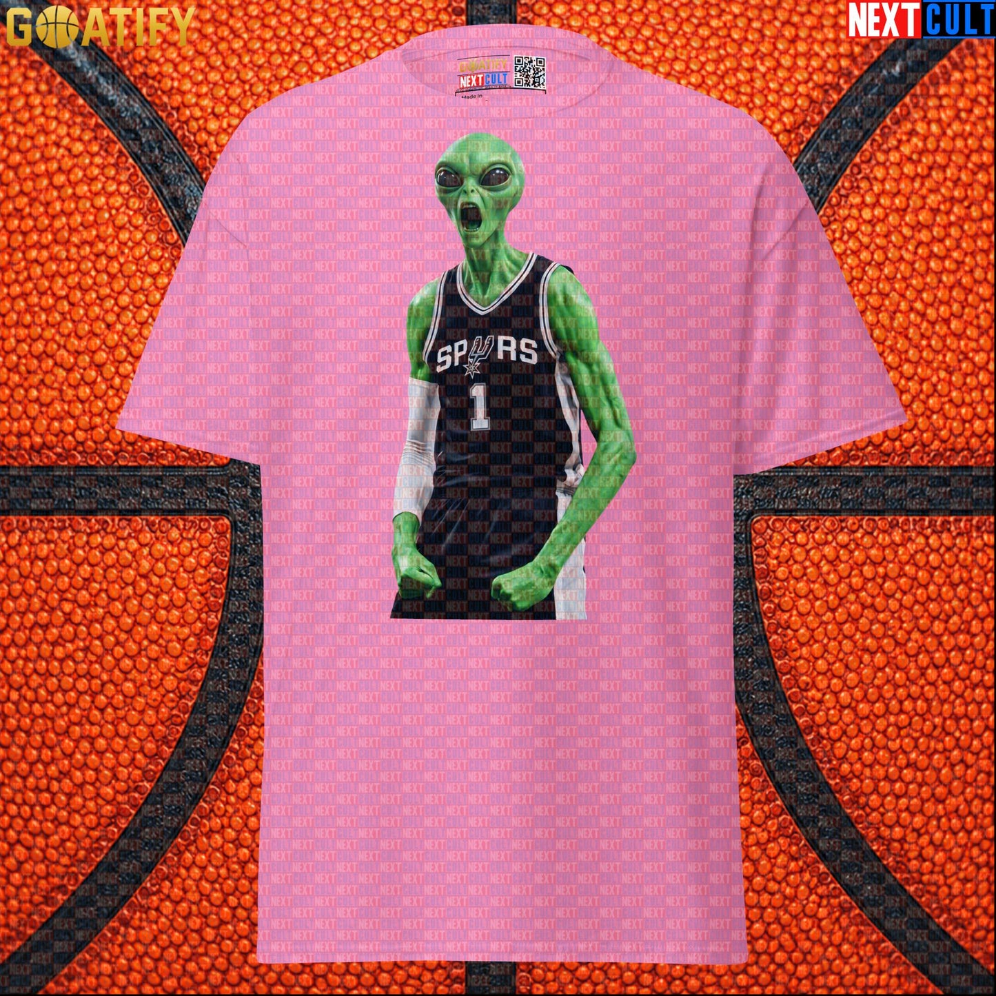 Basketball T-Shirt Alien Wemby Screaming Graphic for Victor Wembanyama and Spurs Fans |  | ["Basketball", "France", "NBA", "San Antonio Spurs", "Victor Wembanyama", "Wemby"]