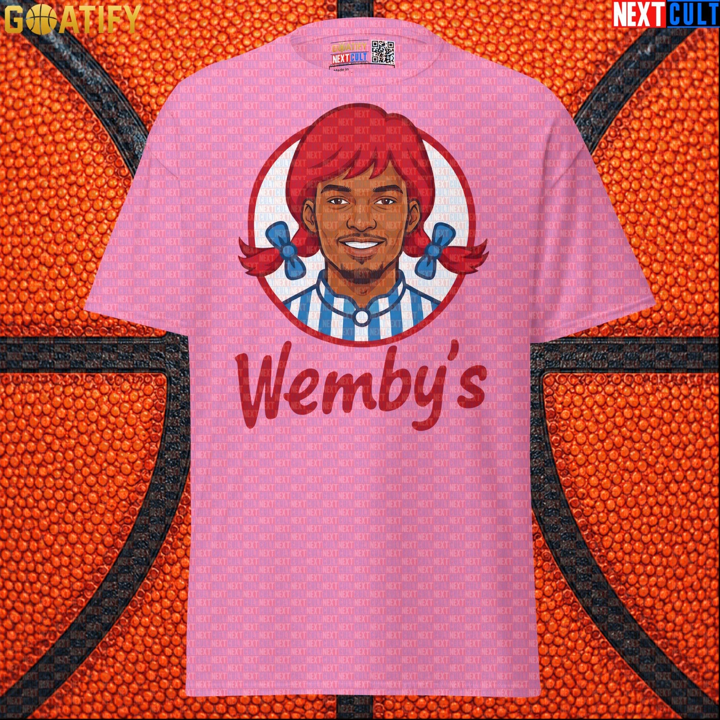 Basketball T-Shirt Wemby's Fast Food Parody for Victor Wembanyama Fans and NBA Gifts |  | ["Basketball", "France", "NBA", "San Antonio Spurs", "Victor Wembanyama", "Wemby"]