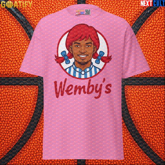 Basketball T-Shirt Wemby's Fast Food Parody for Victor Wembanyama Fans and NBA Gifts |  | ["Basketball", "France", "NBA", "San Antonio Spurs", "Victor Wembanyama", "Wemby"]