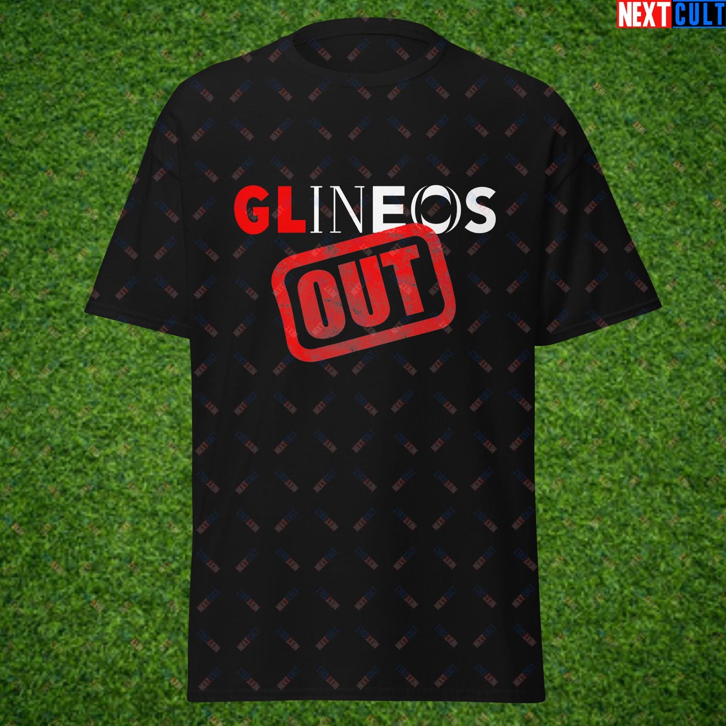 GLINEOS OUT Manchester United Protest Against Glazers, Ratcliffe and Ineos Unisex tee T-shirts Football GlazersOut Manchester United RatcliffeOut Next Cult Brand